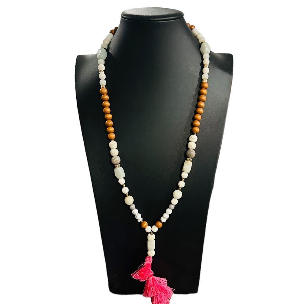 JADEITE Jade Quartz and Nephrite Jade Gemstone Beaded Long T