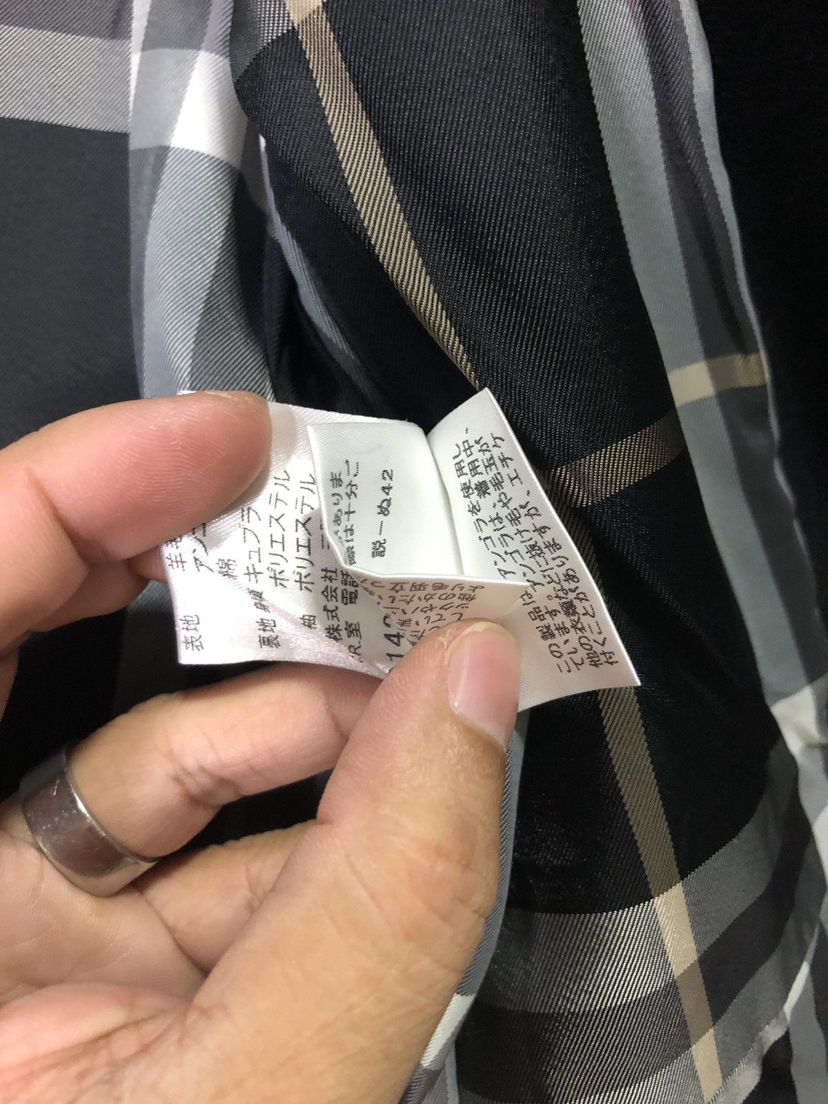 Burberry BURBERRY BLUE LABEL BLEND WOOL PEACOAT JACKET CHEKERED INNER Size S / US 4 / IT 40 - 8 Thumbnail