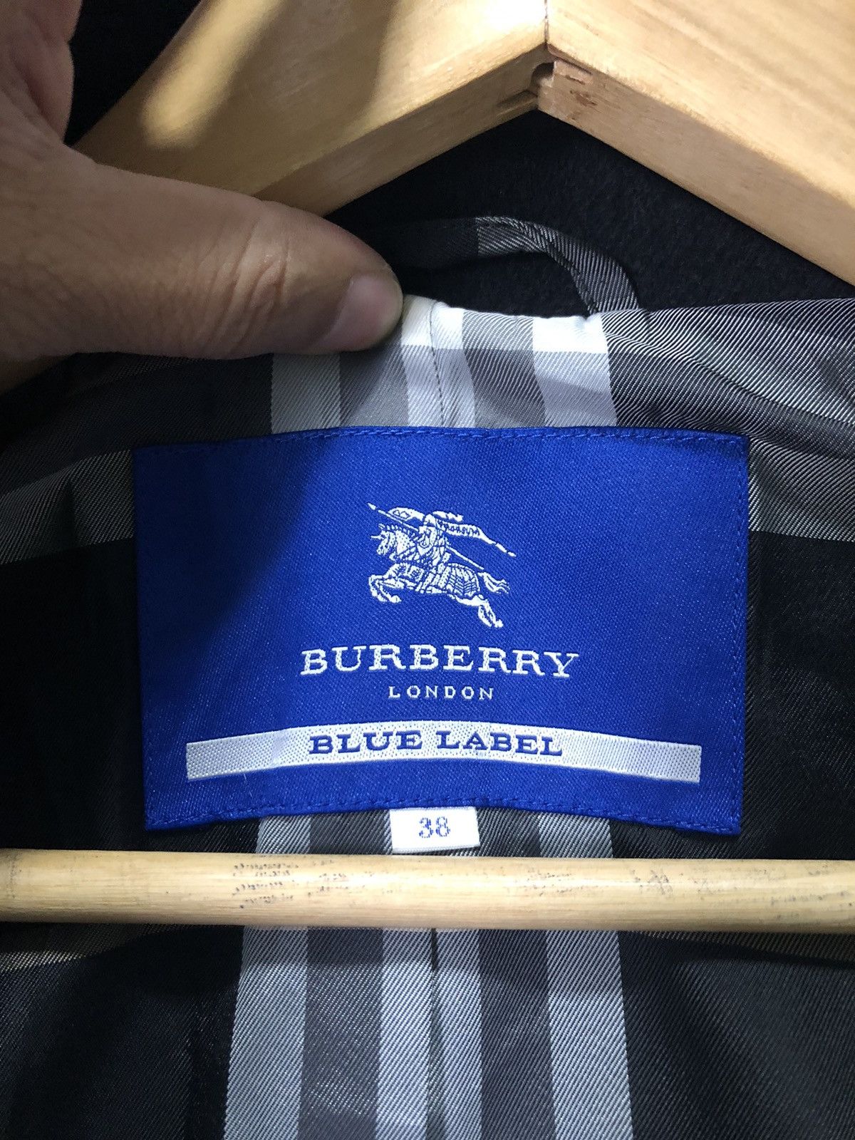Burberry BURBERRY BLUE LABEL BLEND WOOL PEACOAT JACKET CHEKERED INNER Size S / US 4 / IT 40 - 6 Thumbnail