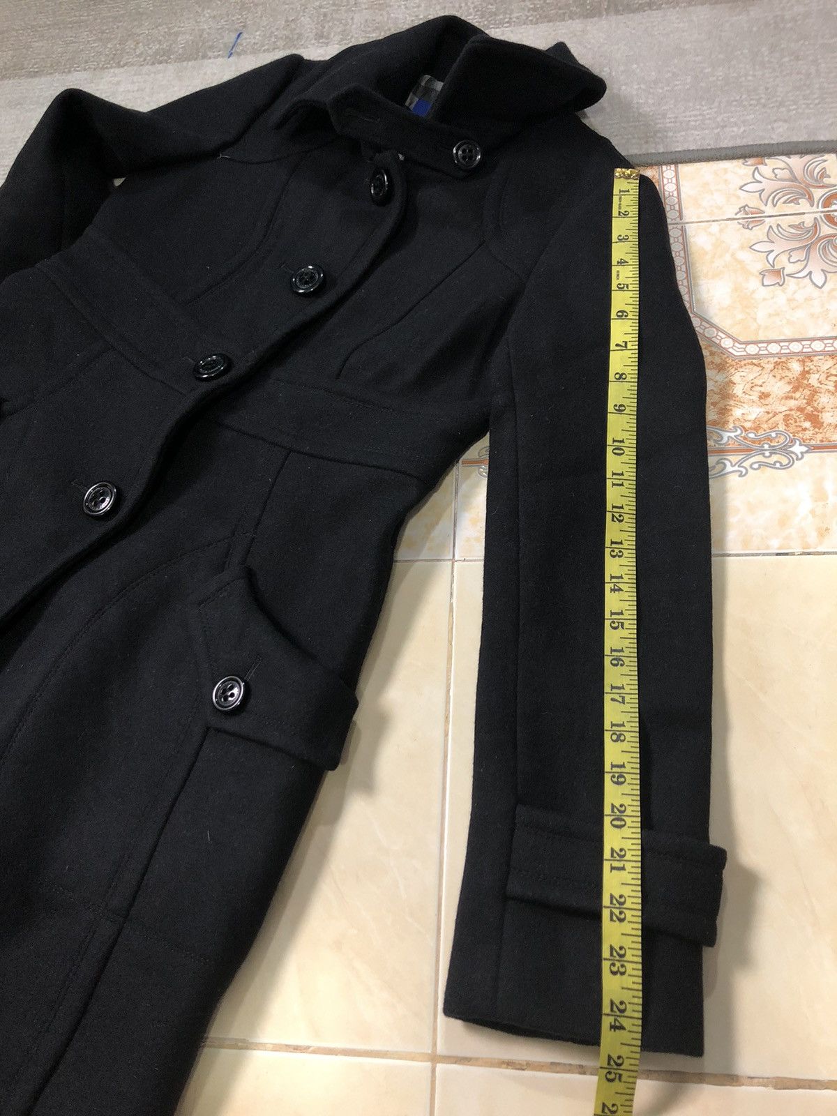 Burberry BURBERRY BLUE LABEL BLEND WOOL PEACOAT JACKET CHEKERED INNER Size S / US 4 / IT 40 - 11 Thumbnail