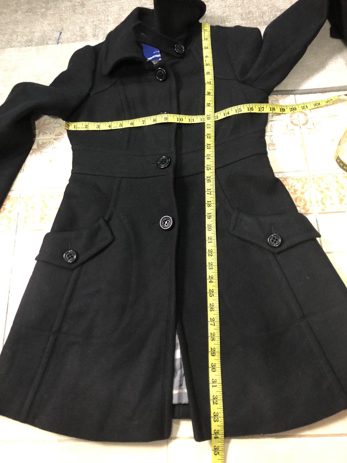 Burberry BURBERRY BLUE LABEL BLEND WOOL PEACOAT JACKET CHEKERED INNER Size S / US 4 / IT 40 - 10 Thumbnail