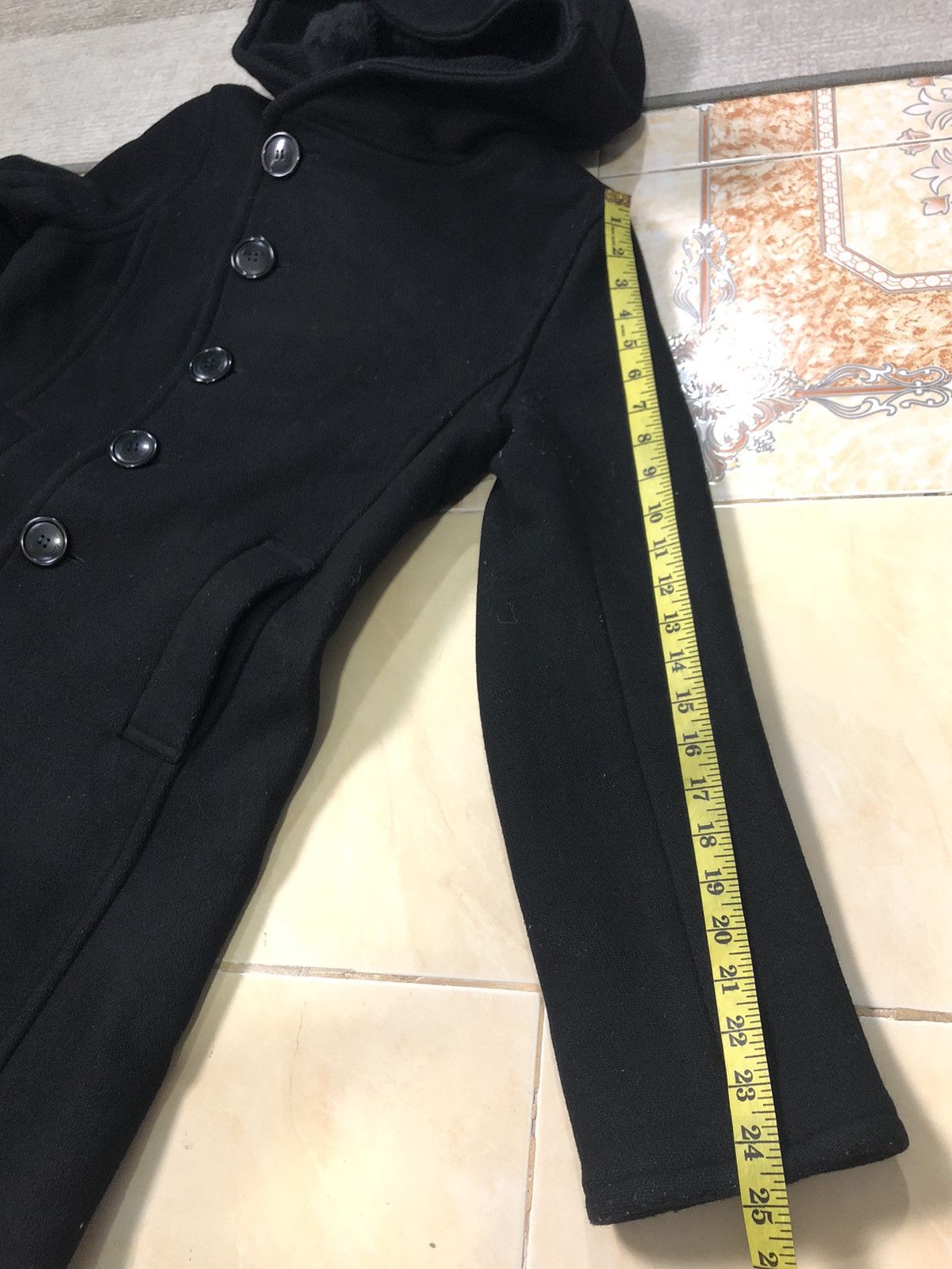 Issey Miyake × Sunao Kuwahara SUNAOKUWAHARA ISSEY MIYAKE BLEND WOOL PEACOAT JACKET HOODIE Size S / US 4 / IT 40 - 12 Thumbnail