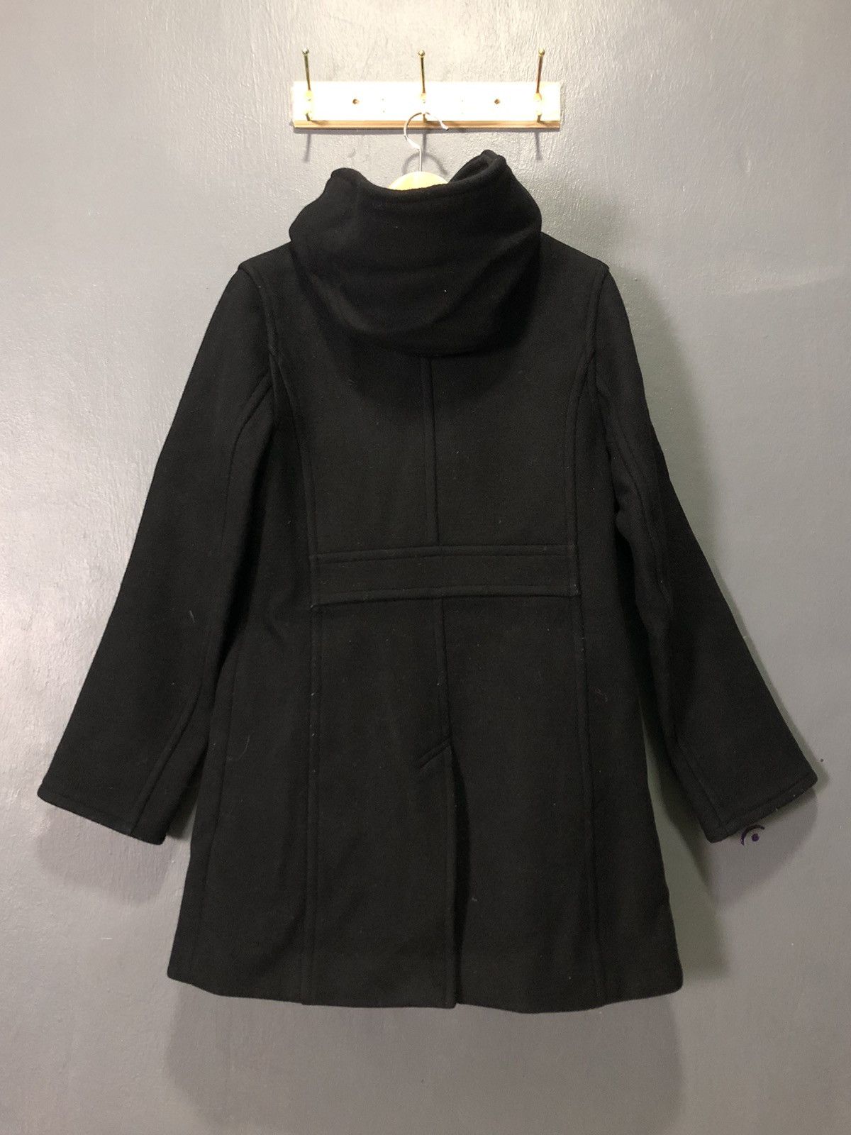 Issey Miyake × Sunao Kuwahara SUNAOKUWAHARA ISSEY MIYAKE BLEND WOOL PEACOAT JACKET HOODIE Size S / US 4 / IT 40 - 4 Thumbnail