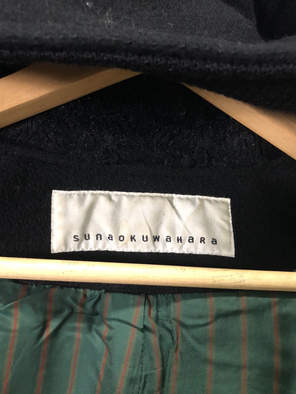 Issey Miyake × Sunao Kuwahara SUNAOKUWAHARA ISSEY MIYAKE BLEND WOOL PEACOAT JACKET HOODIE Size S / US 4 / IT 40 - 6 Thumbnail
