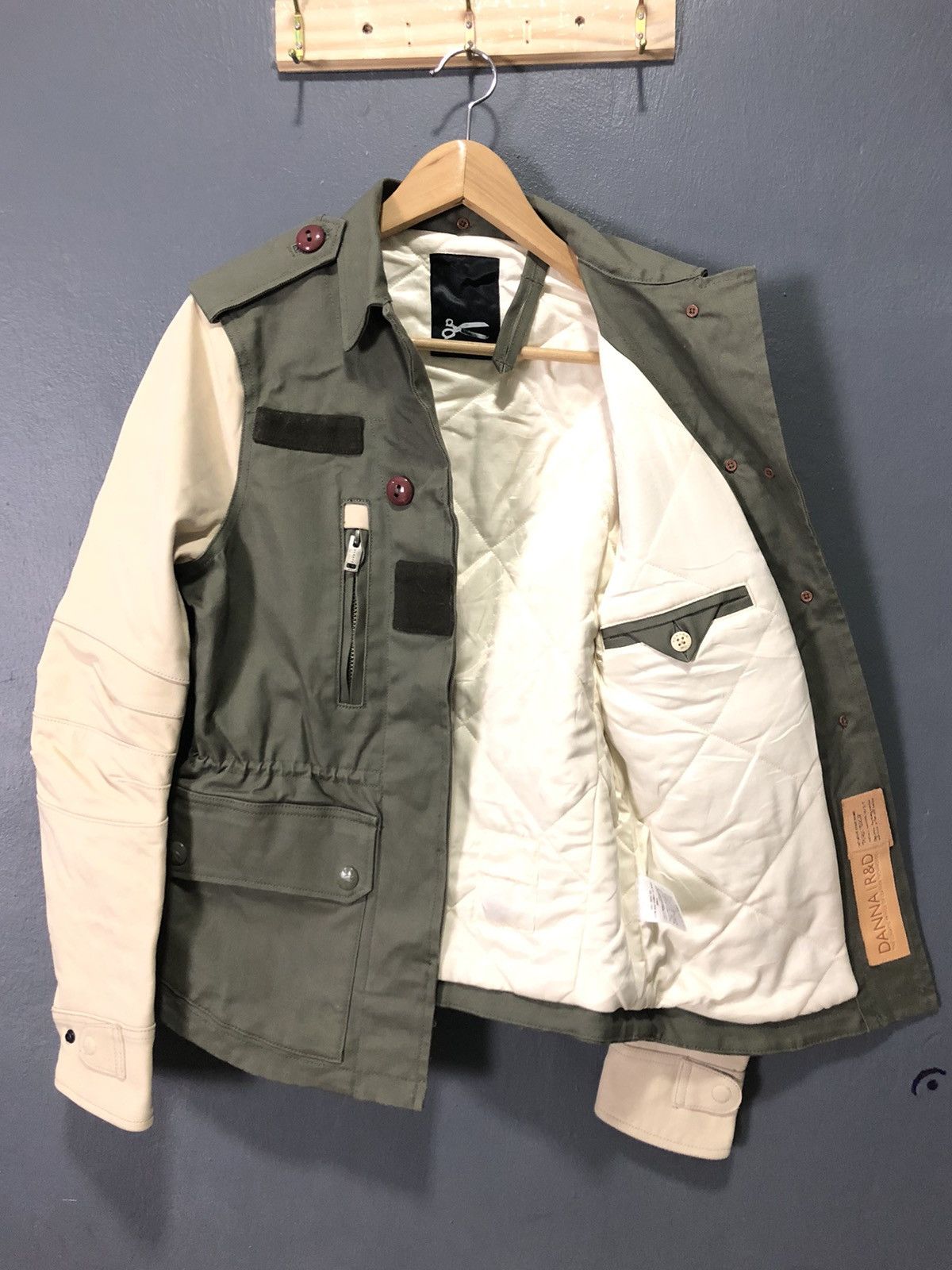 DENHAM DENHAM MILITARY JACKET STYLE LEATHER SLEEVE Size US S / EU 44-46 / 1 - 1 Thumbnail