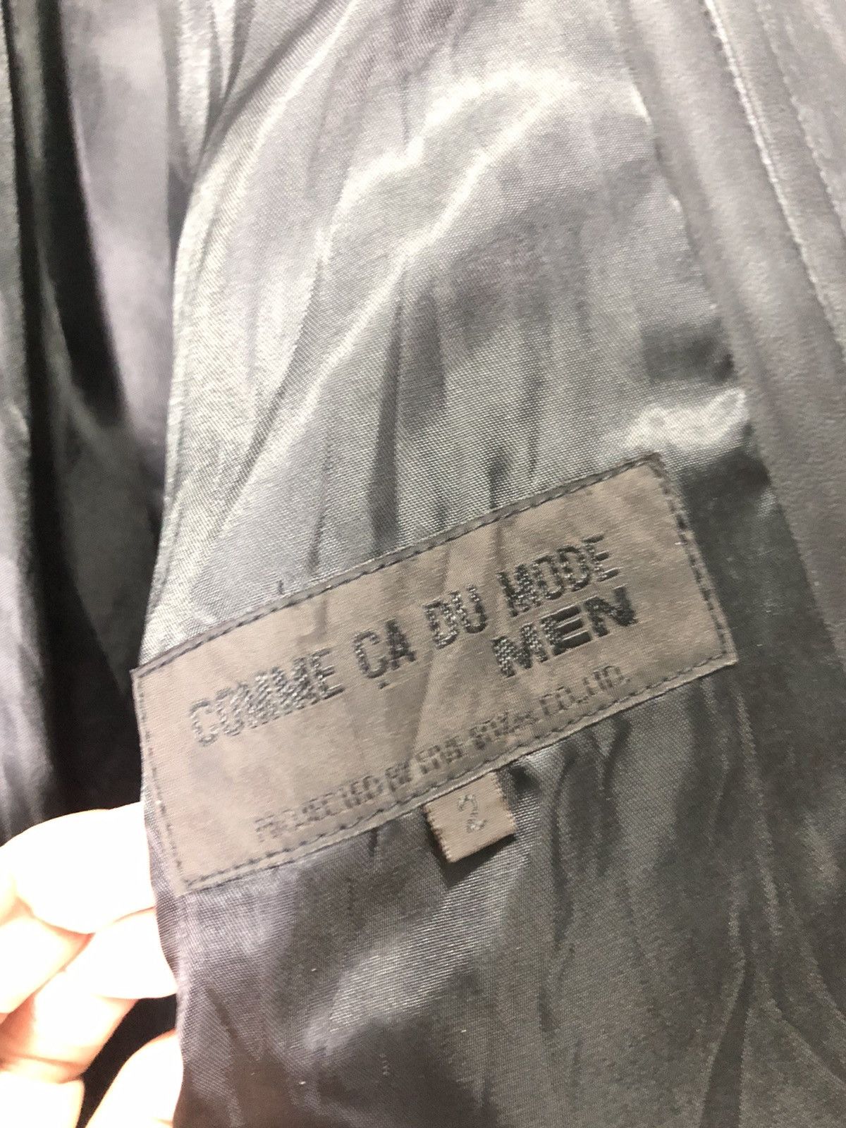 Japanese Brand × Vintage VINTAGE COMME ÇA DU MODE MEN LEATHER PUFFER DOWN JACKET Size US L / EU 52-54 / 3 - 7 Thumbnail