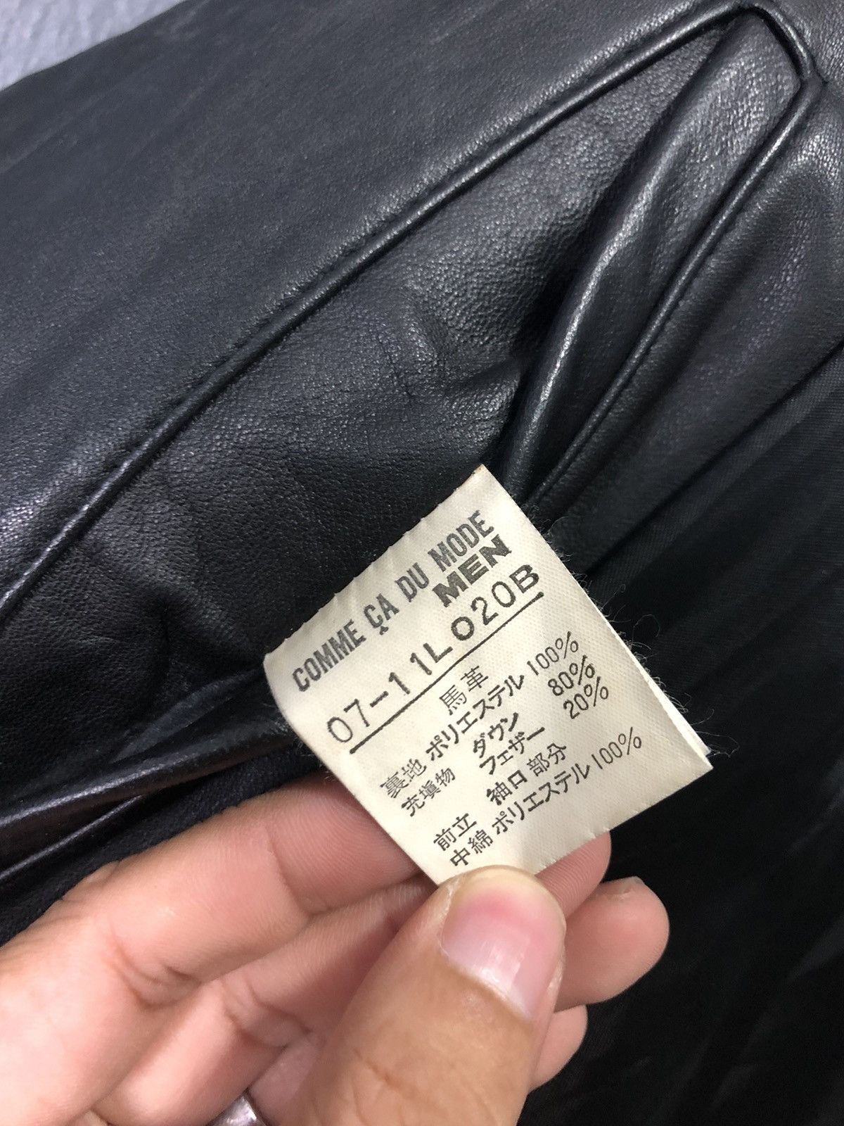 Japanese Brand × Vintage VINTAGE COMME ÇA DU MODE MEN LEATHER PUFFER DOWN JACKET Size US L / EU 52-54 / 3 - 8 Thumbnail