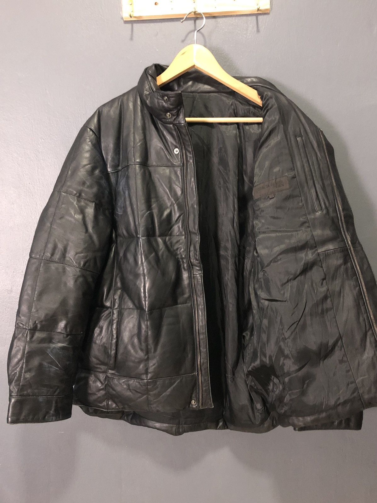 Vintage VINTAGE COMME ÇA DU MODE MEN LEATHER PUFFER DOWN JACKET