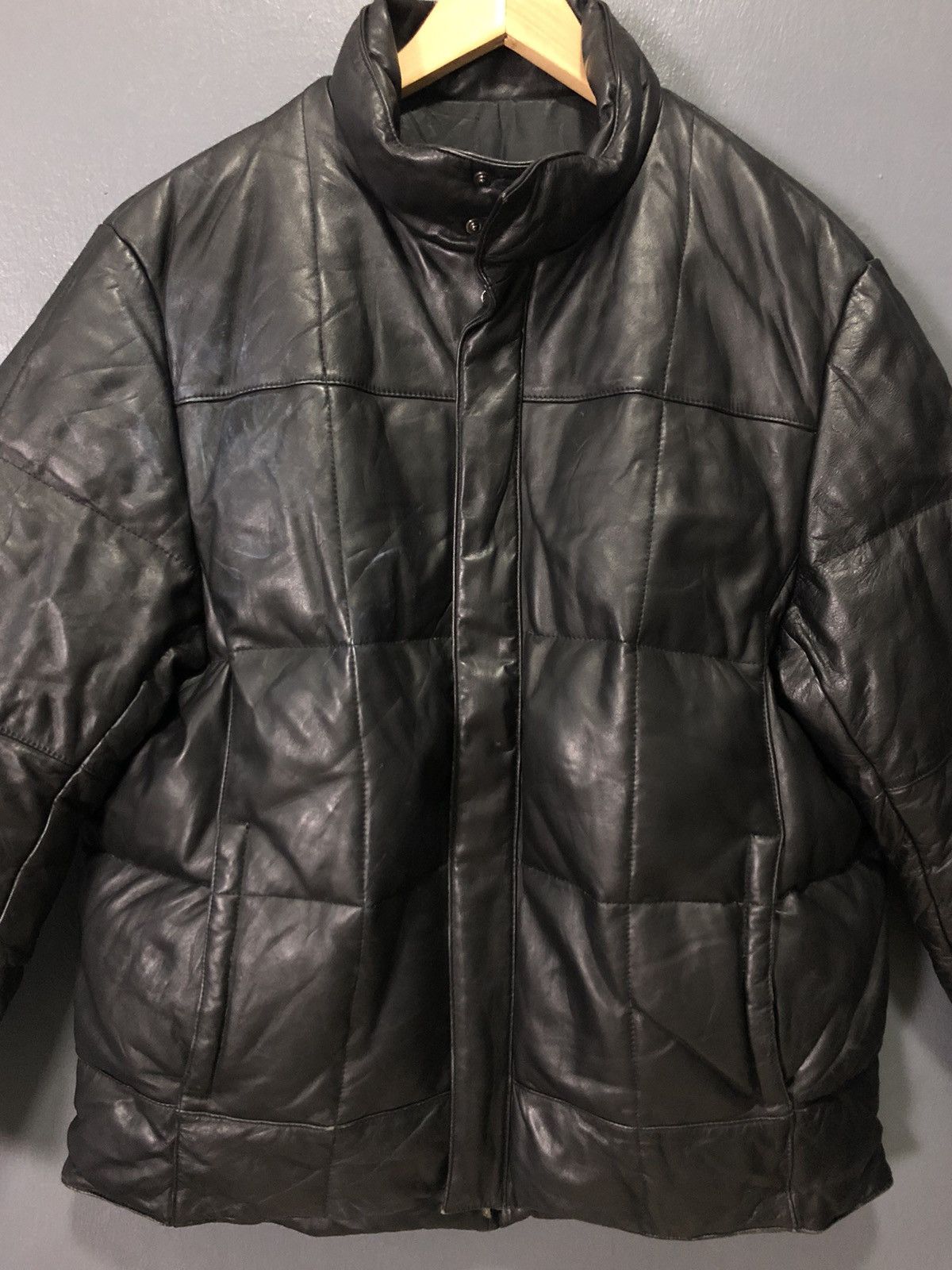 Japanese Brand × Vintage VINTAGE COMME ÇA DU MODE MEN LEATHER PUFFER DOWN JACKET Size US L / EU 52-54 / 3 - 3 Thumbnail
