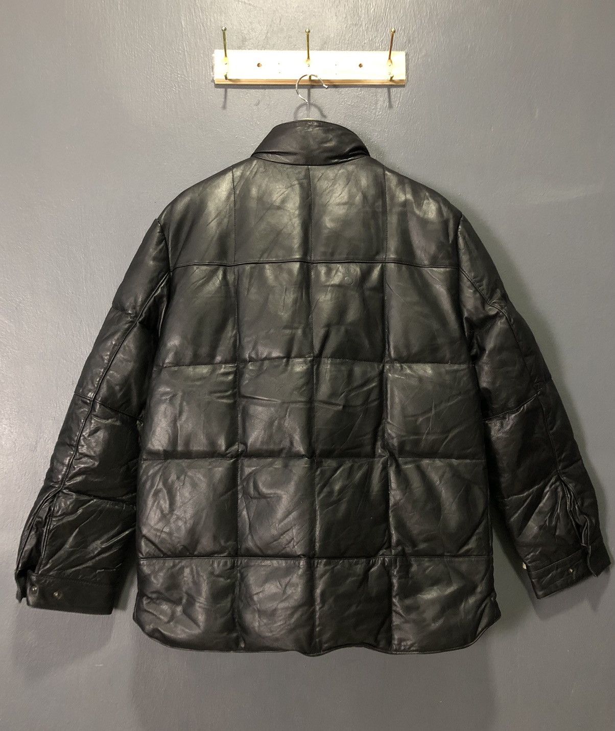 Japanese Brand × Vintage VINTAGE COMME ÇA DU MODE MEN LEATHER PUFFER DOWN JACKET Size US L / EU 52-54 / 3 - 5 Thumbnail