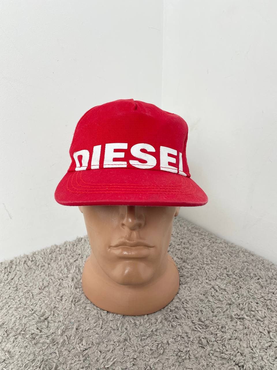 Diesel Diesel Hats Cap Red Big Logo vintage Size ONE SIZE - 3 Thumbnail