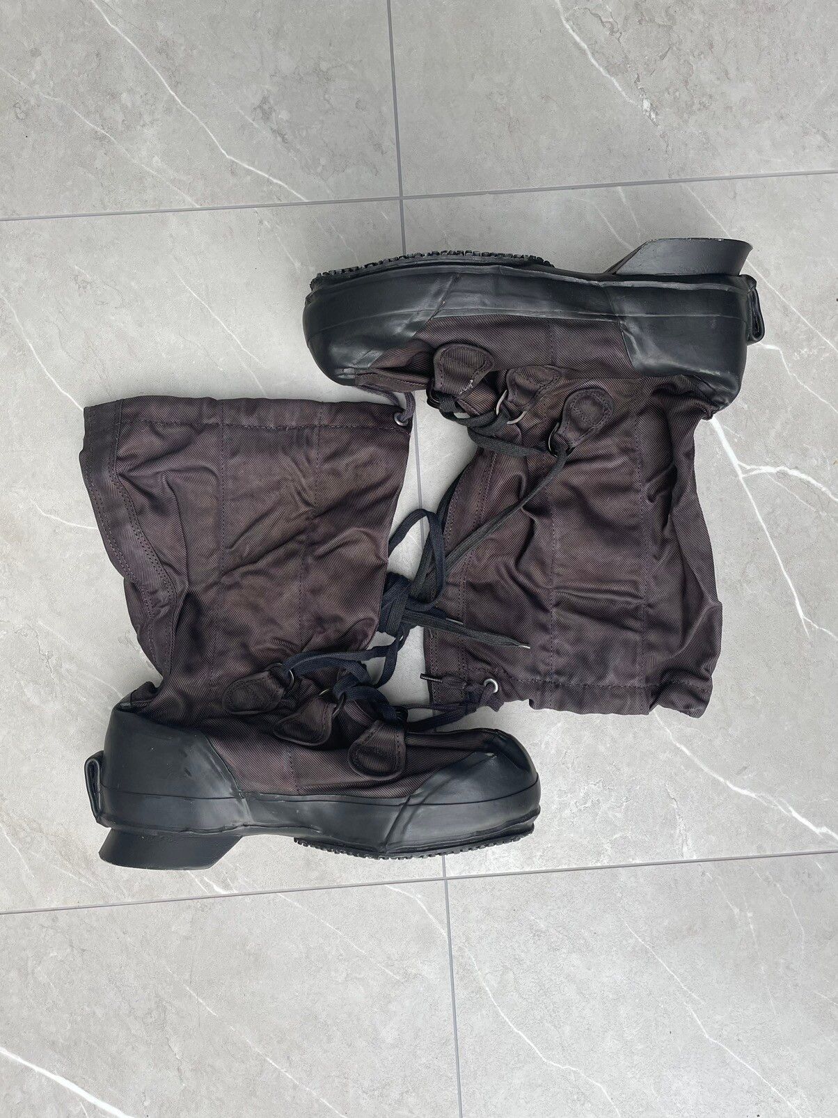 Pre-owned Combat Boots X Military 1980s Black Muk Boots