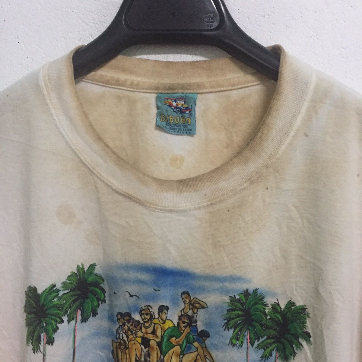 Designer × Handmade Dirt Trashed Hand Painted Tee Overloaded By Dibuho Size US L / EU 52-54 / 3 - 2 Thumbnail