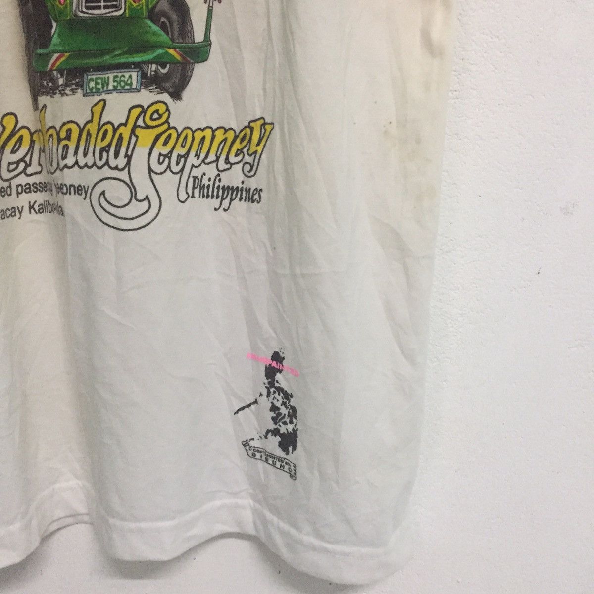 Designer × Handmade Dirt Trashed Hand Painted Tee Overloaded By Dibuho Size US L / EU 52-54 / 3 - 6 Thumbnail