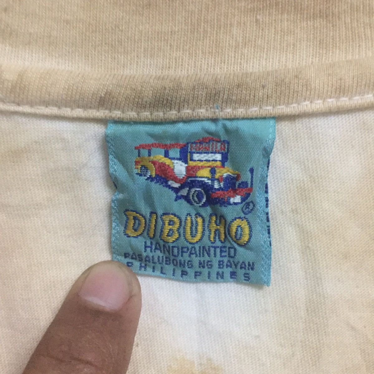 Designer × Handmade Dirt Trashed Hand Painted Tee Overloaded By Dibuho Size US L / EU 52-54 / 3 - 17 Thumbnail