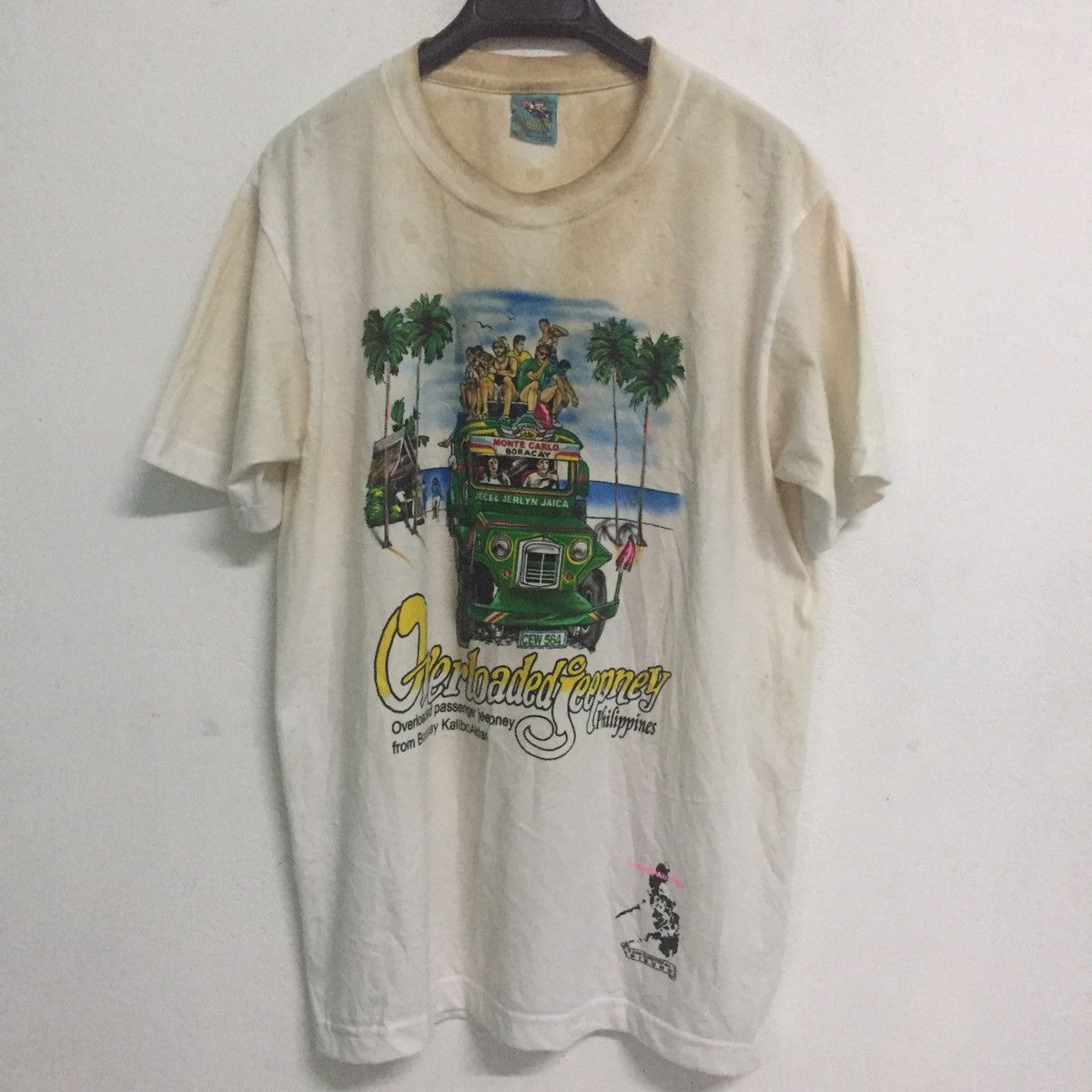 Designer × Handmade Dirt Trashed Hand Painted Tee Overloaded By Dibuho Size US L / EU 52-54 / 3 - 1 Thumbnail