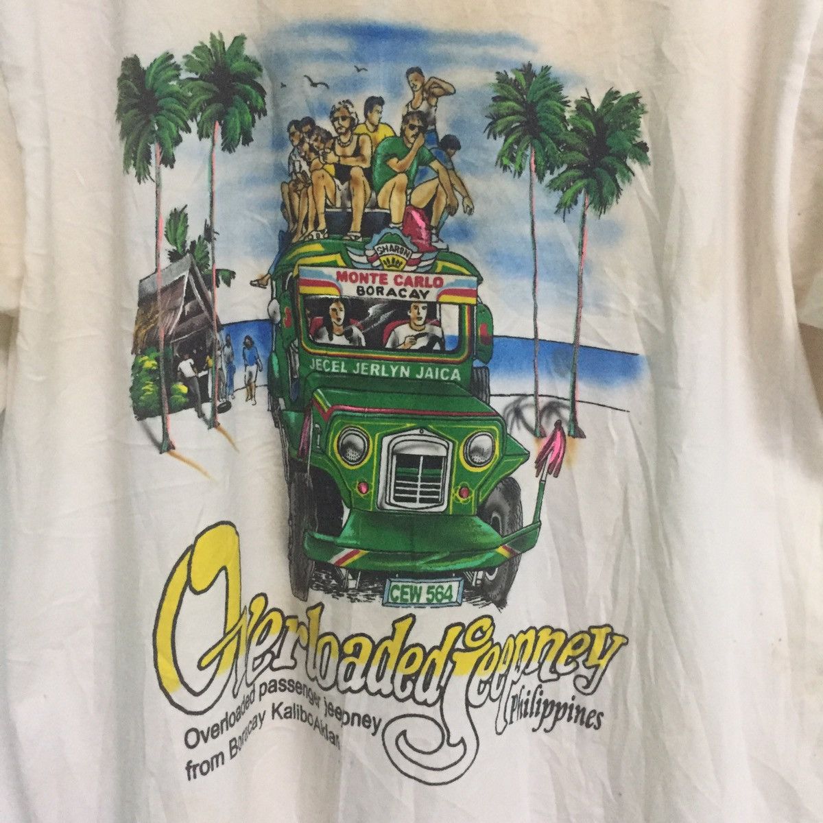 Designer × Handmade Dirt Trashed Hand Painted Tee Overloaded By Dibuho Size US L / EU 52-54 / 3 - 5 Thumbnail