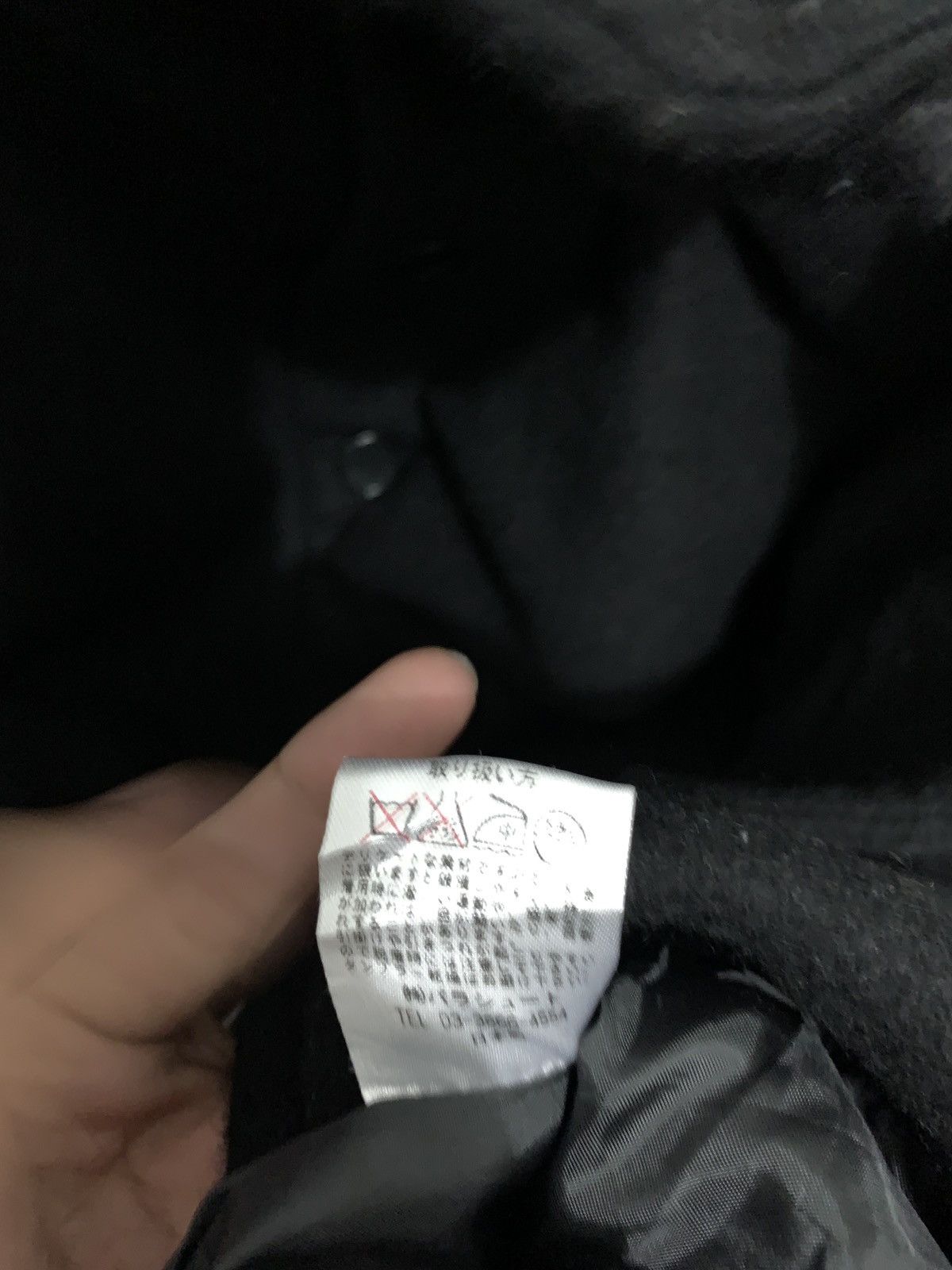 Japanese Brand GGD Asymmetrical Longenlook Wool Coat Size 38L - 11 Thumbnail