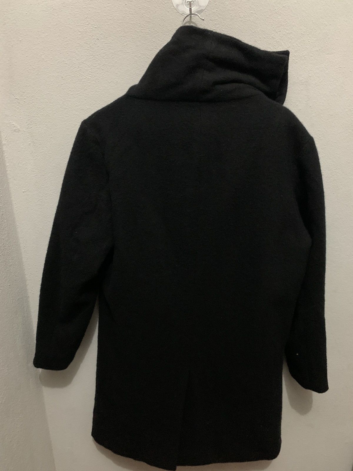 Japanese Brand GGD Asymmetrical Longenlook Wool Coat Size 38L - 8 Thumbnail