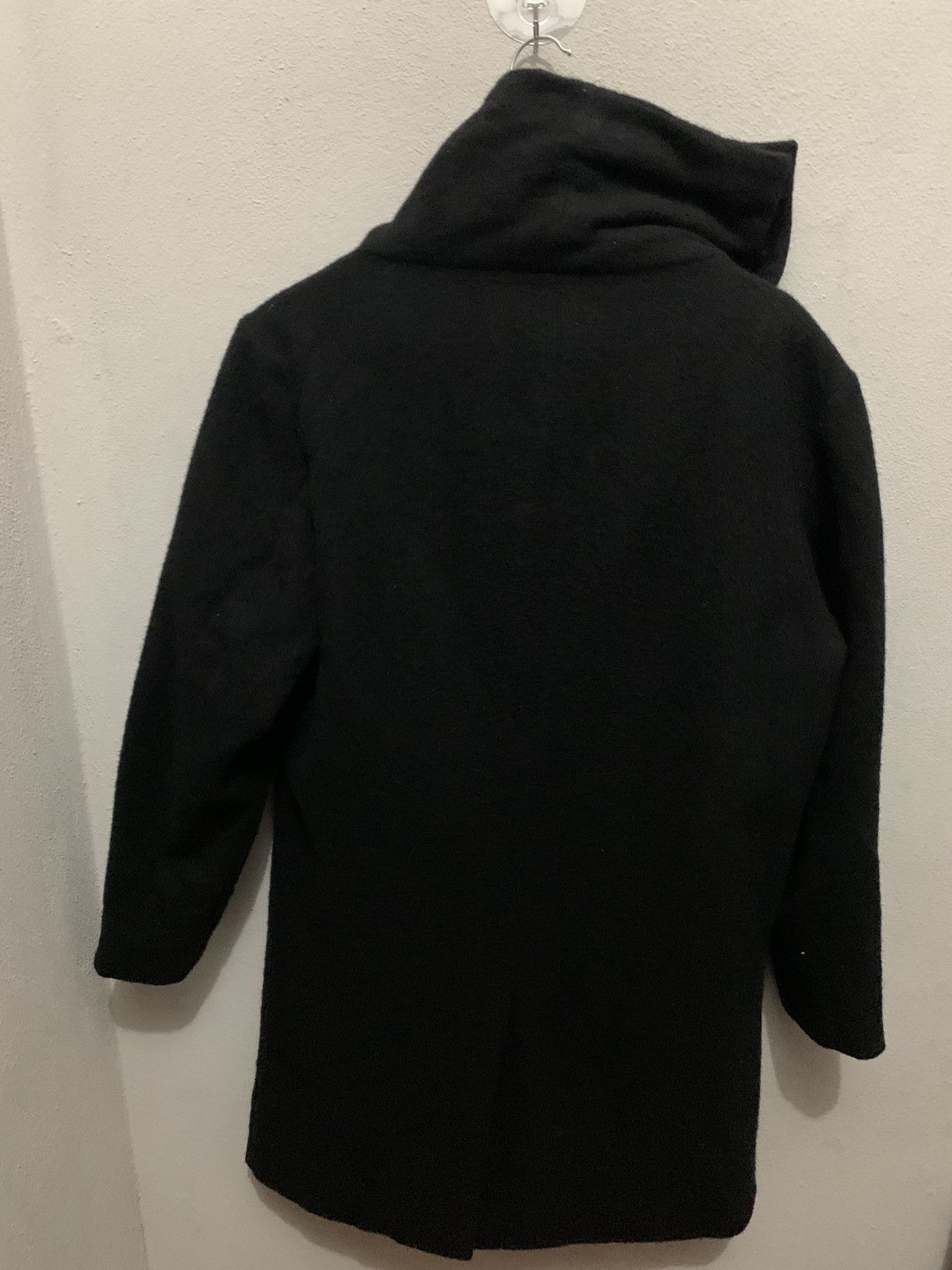 Japanese Brand GGD Asymmetrical Longenlook Wool Coat Size 38L - 9 Thumbnail
