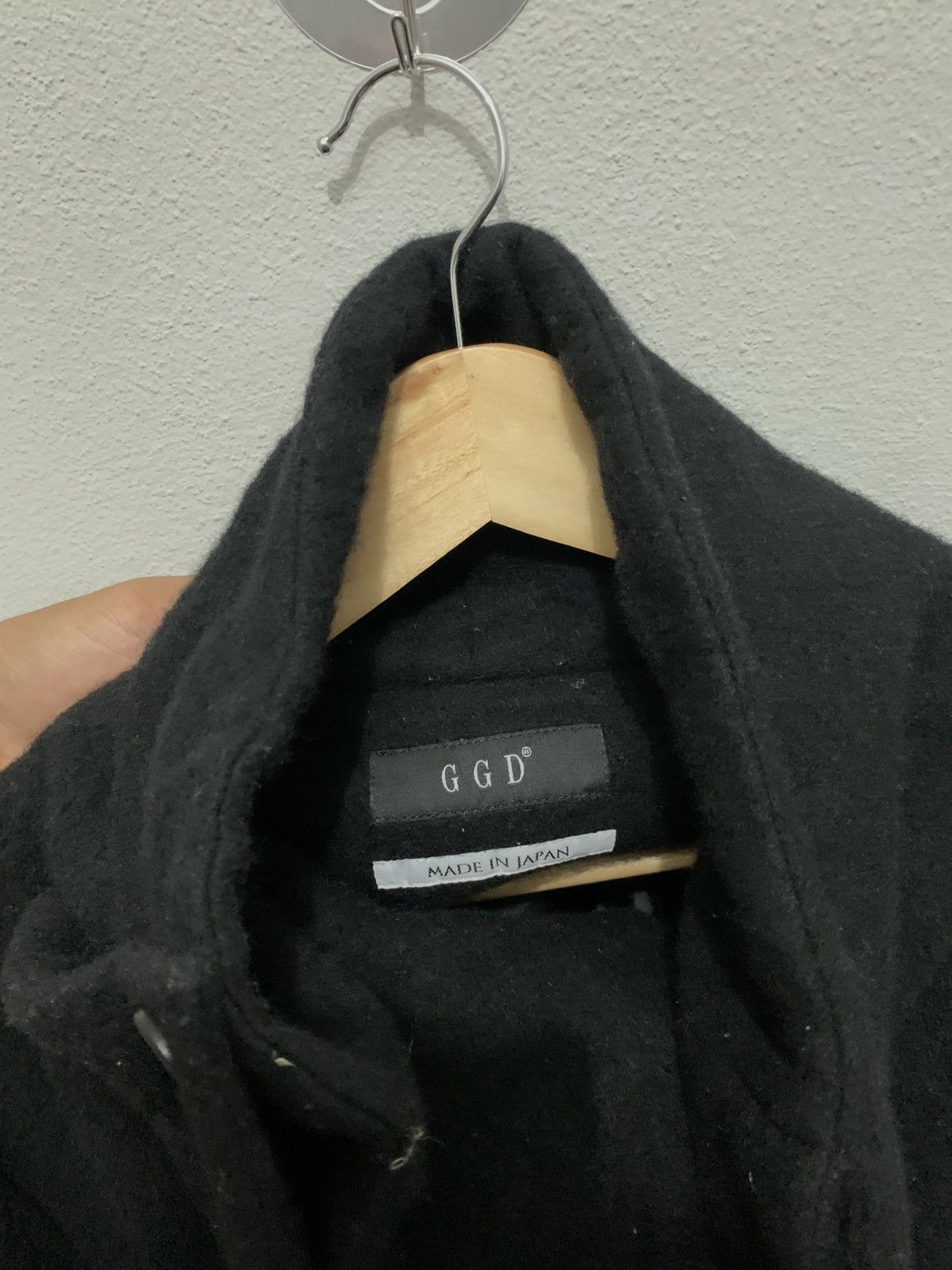 Japanese Brand GGD Asymmetrical Longenlook Wool Coat Size 38L - 7 Thumbnail