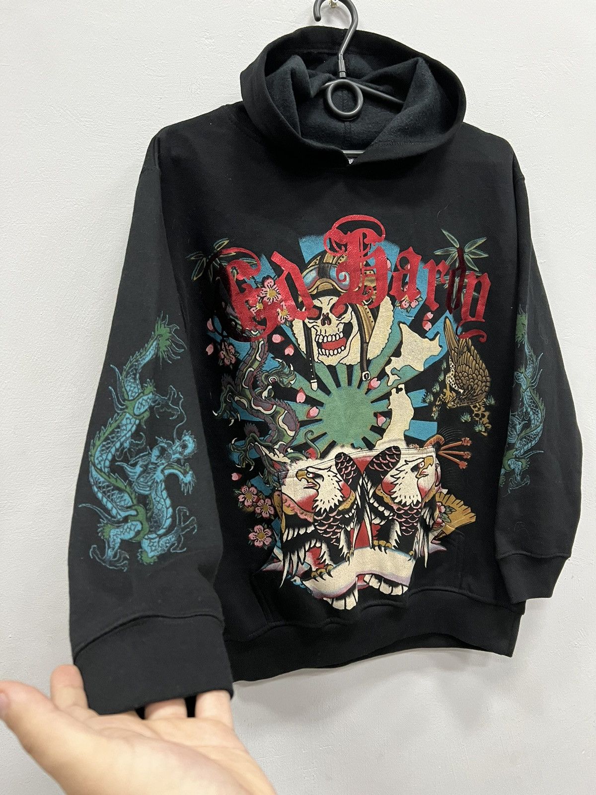 Ed Hardy × Vintage Vintage Ed Hardy Hoodie Y2K Size US XS / EU 42 / 0 - 6 Thumbnail
