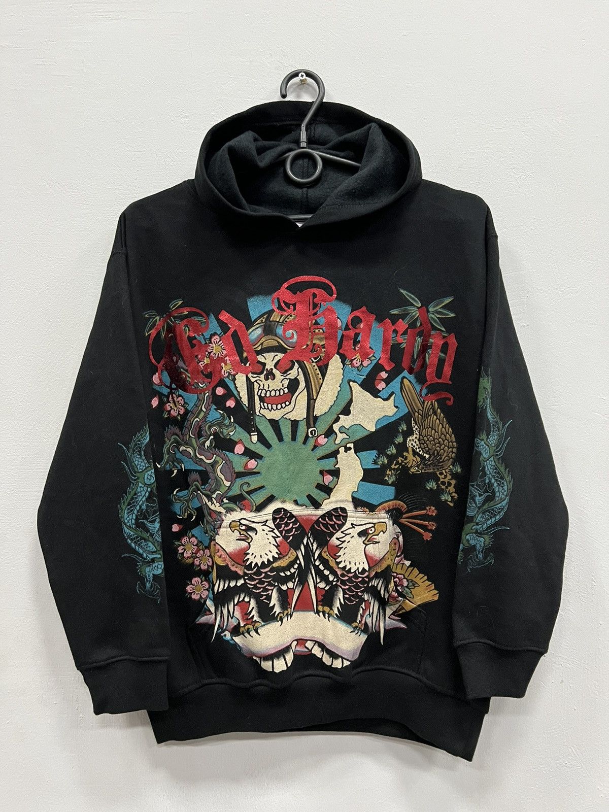 Ed Hardy × Vintage Vintage Ed Hardy Hoodie Y2K Size US XS / EU 42 / 0 - 1 Thumbnail
