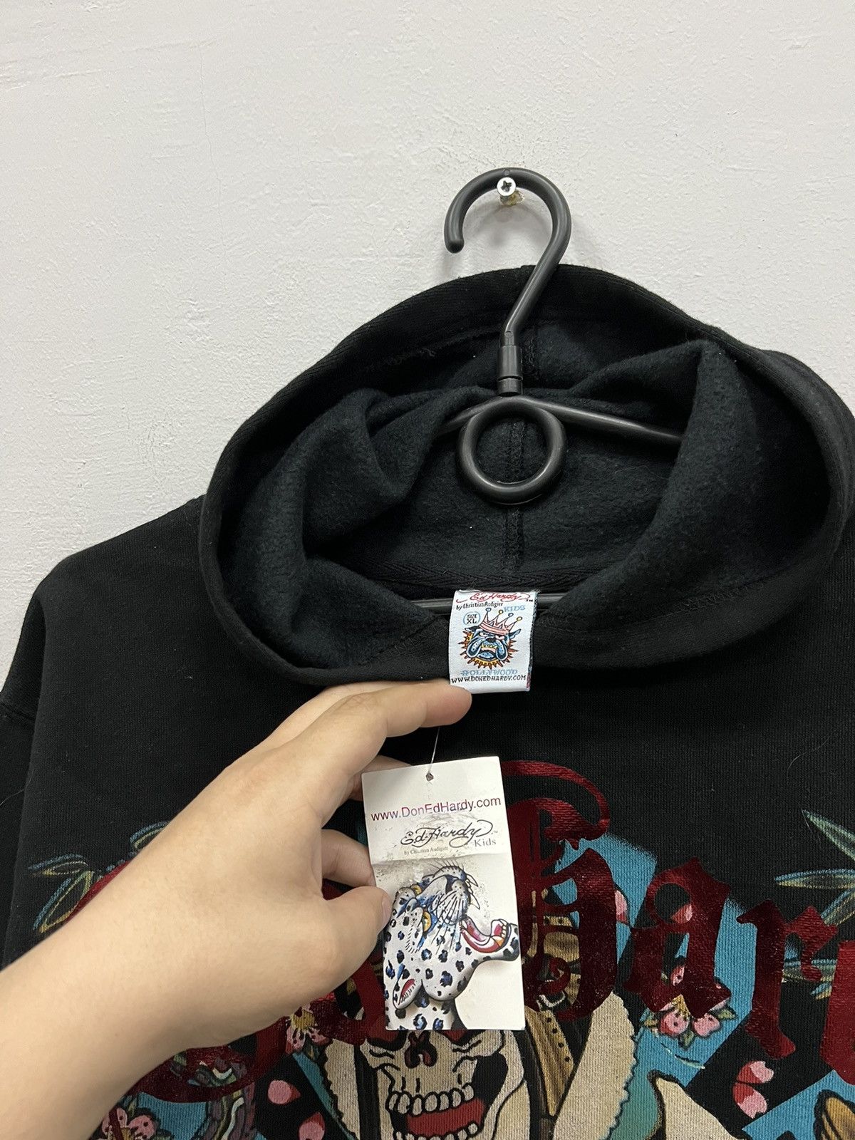 Ed Hardy × Vintage Vintage Ed Hardy Hoodie Y2K Size US XS / EU 42 / 0 - 9 Thumbnail