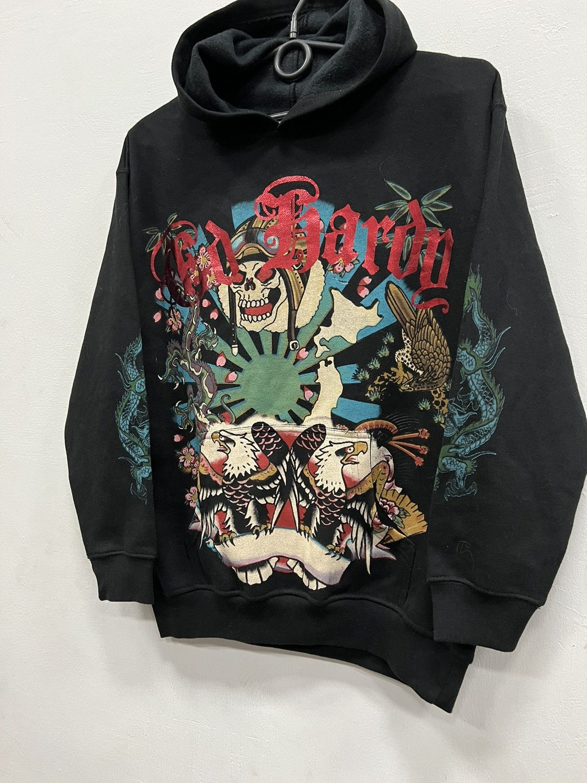 Ed Hardy × Vintage Vintage Ed Hardy Hoodie Y2K Size US XS / EU 42 / 0 - 4 Thumbnail