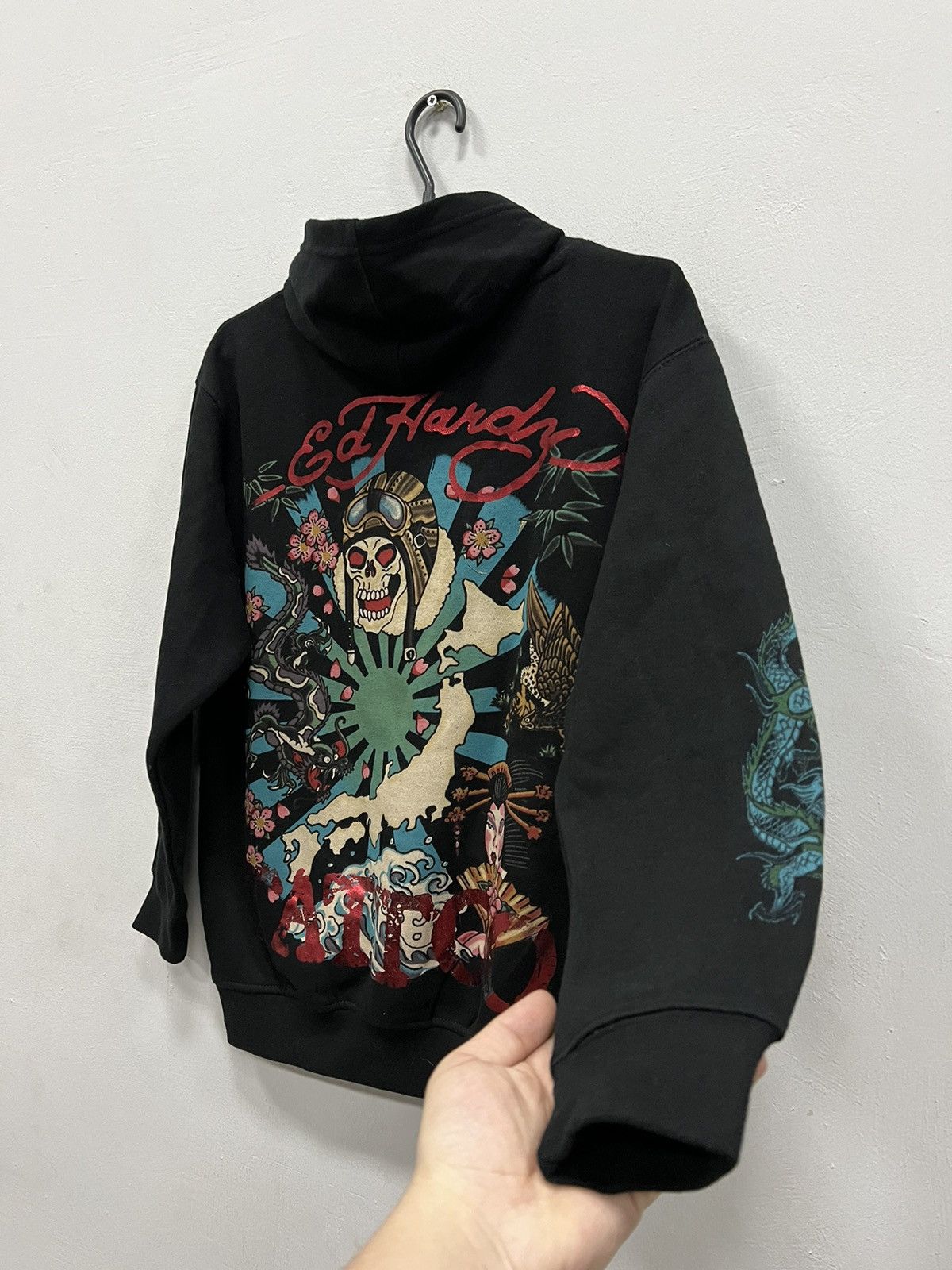 Ed Hardy × Vintage Vintage Ed Hardy Hoodie Y2K Size US XS / EU 42 / 0 - 12 Thumbnail