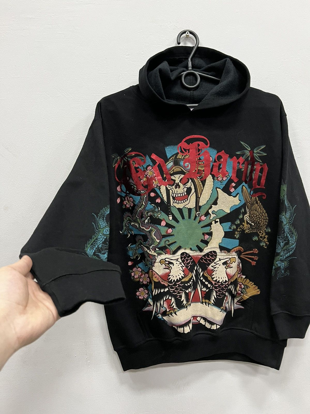Ed Hardy × Vintage Vintage Ed Hardy Hoodie Y2K Size US XS / EU 42 / 0 - 5 Thumbnail