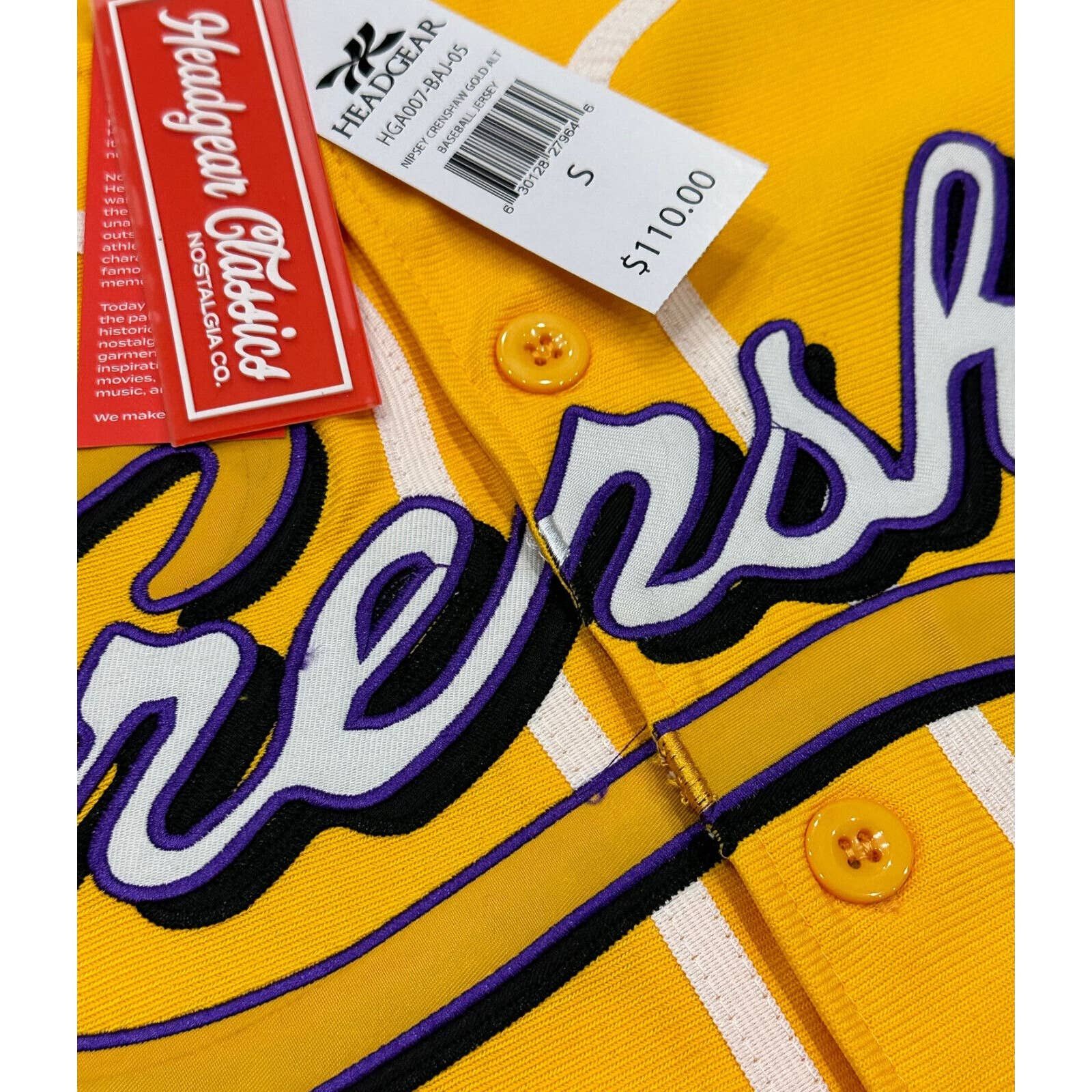 Other Nipsey Hustle Crenshaw X Kobe Bryant #24 Baseball Jersey Size US XXL / EU 58 / 5 - 4 Thumbnail