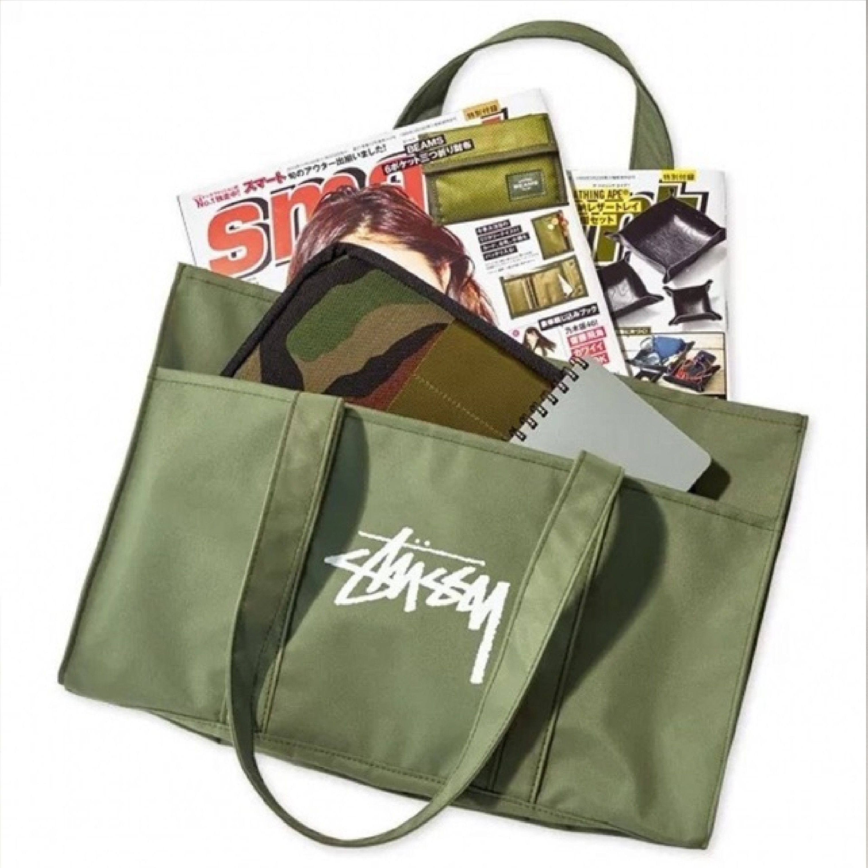 Stussy Stussy Military Colour Tote Tag Stussy Magazine Size ONE SIZE - 4 Thumbnail