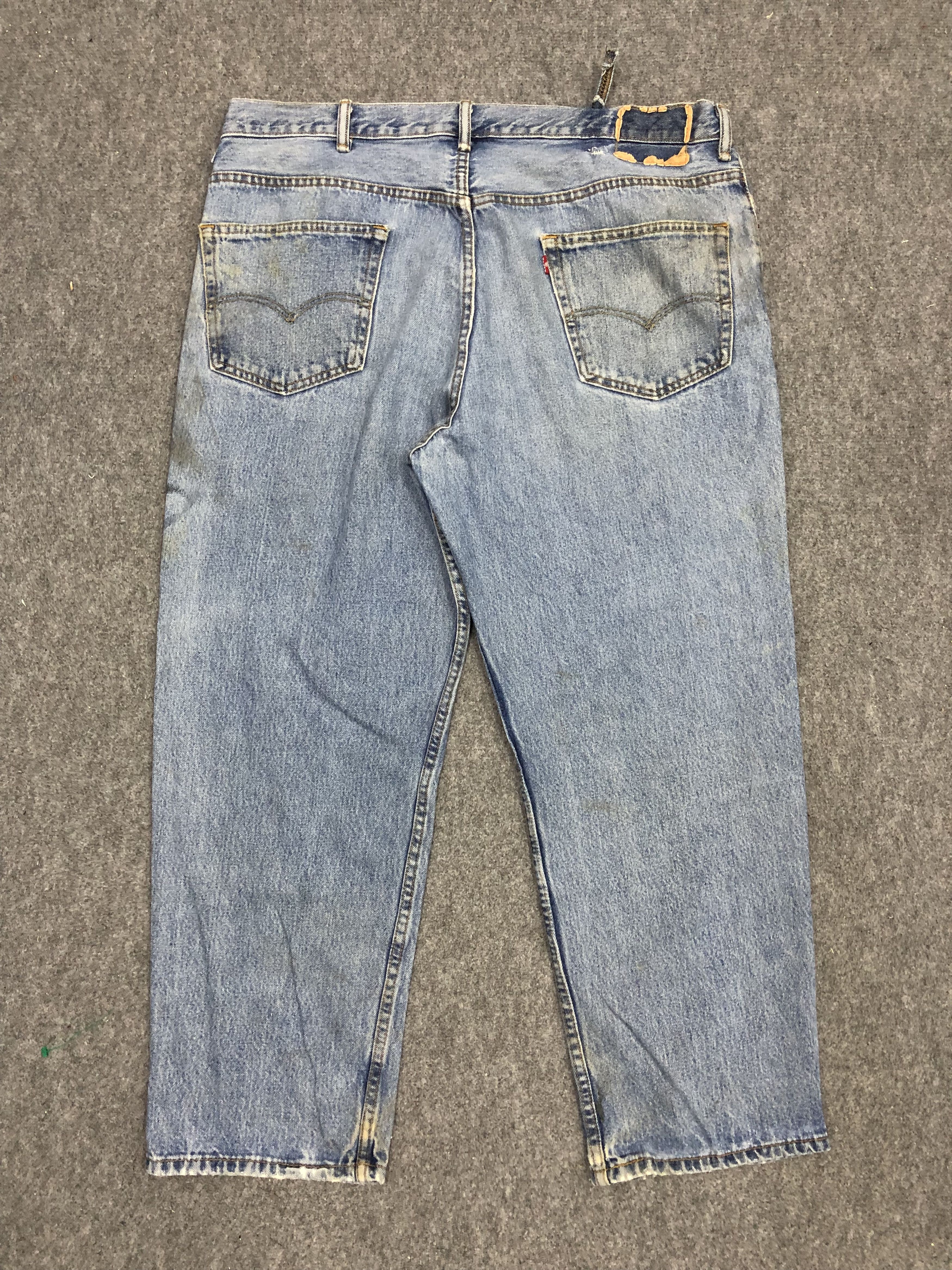 Levi's × Vintage Vintage Levis 550 Faded Blue Baggy Jeans Size US 42 / EU 58 - 3 Thumbnail