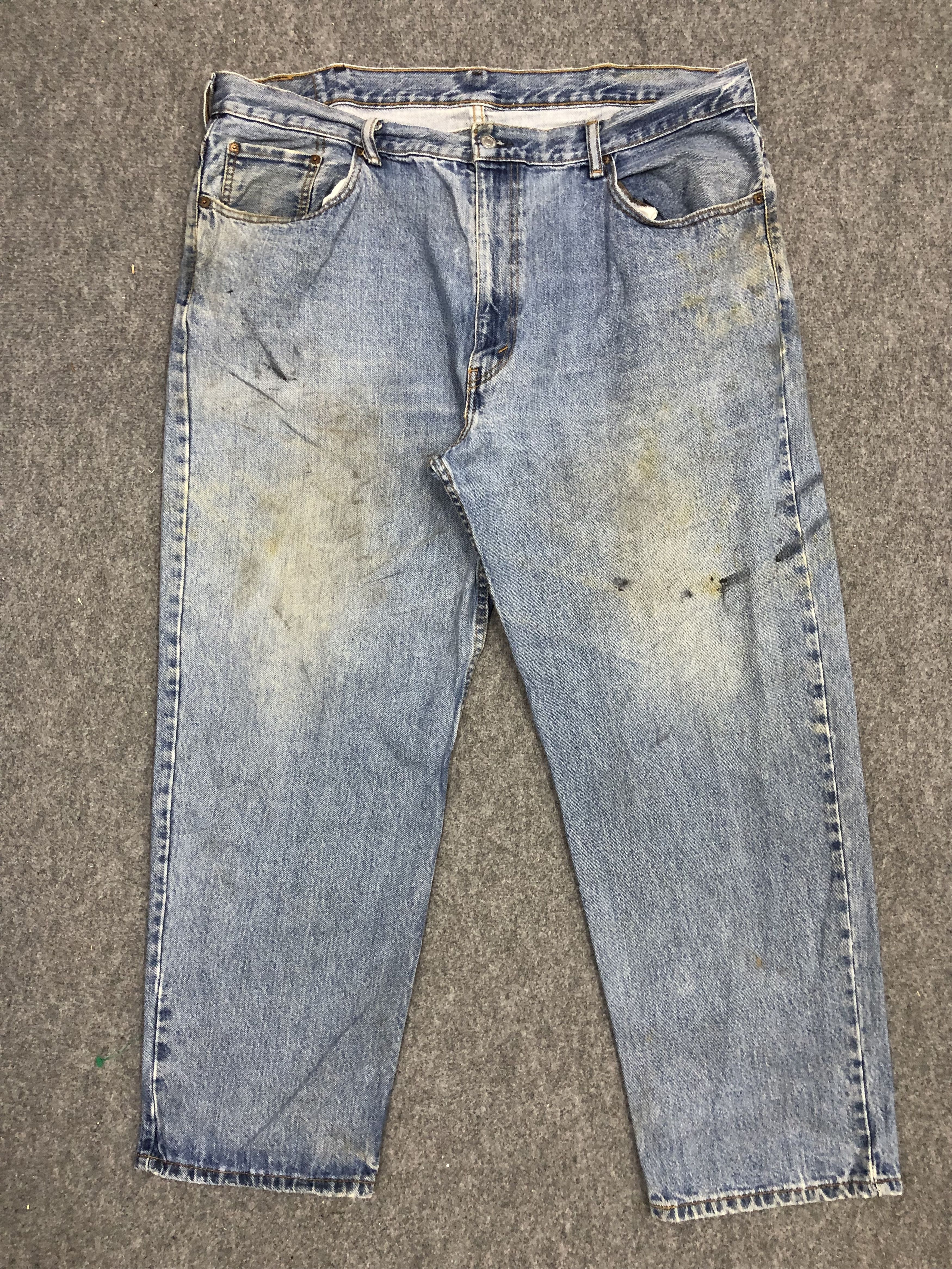 image of Levis 550 Faded Blue Baggy Jeans in Blue Denim, Men's (Size 42)