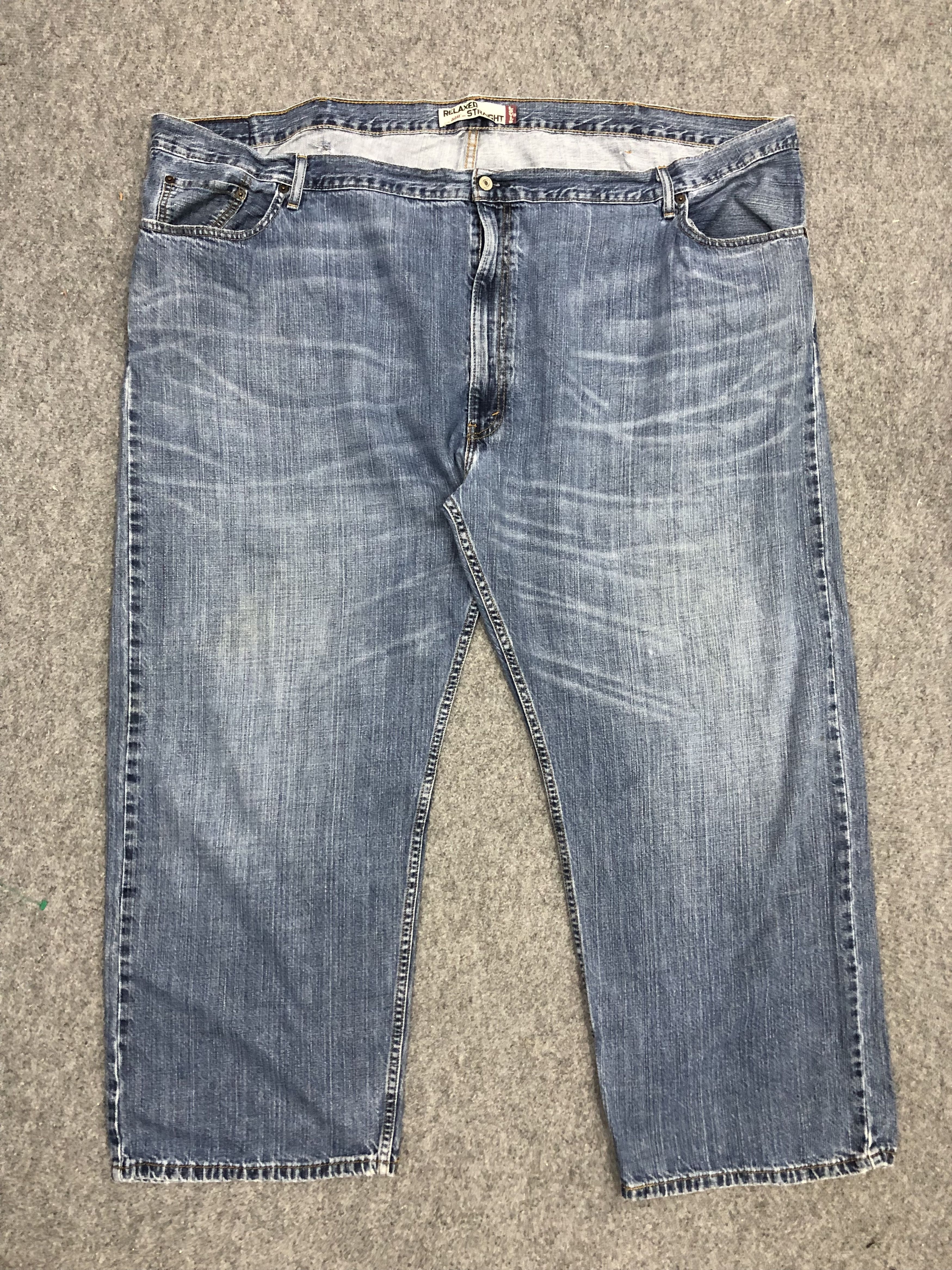 image of Levis 559 Faded Blue Baggy Jeans in Blue Denim, Men's (Size 44)