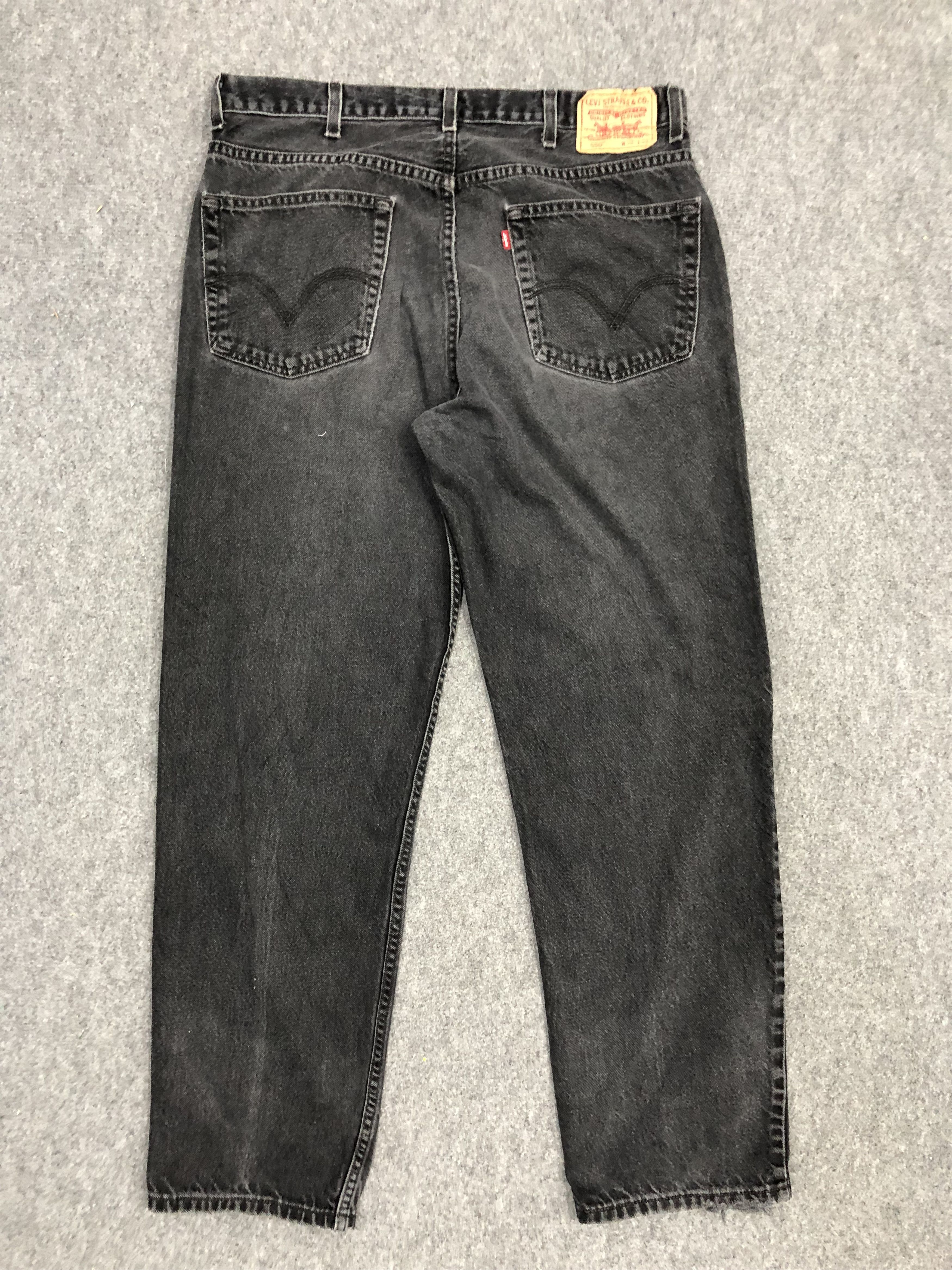 Levi's Vintage Levis 550 Faded Black Jeans DP1233 Size US 38 / EU 54 - 3 Thumbnail