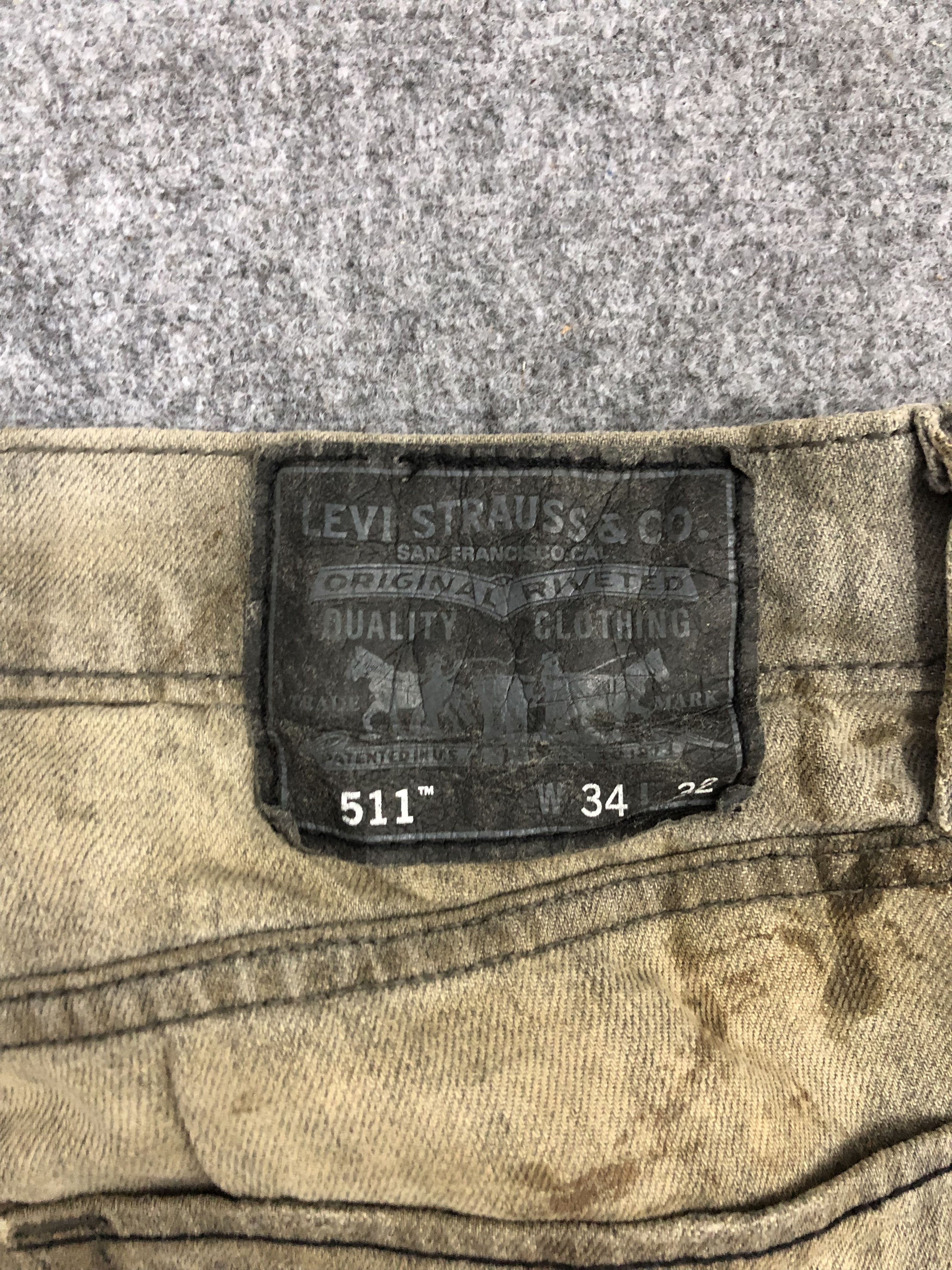 Levi's × Vintage Vintage Levis 511 Faded Black Jeans Size US 35 - 5 Thumbnail