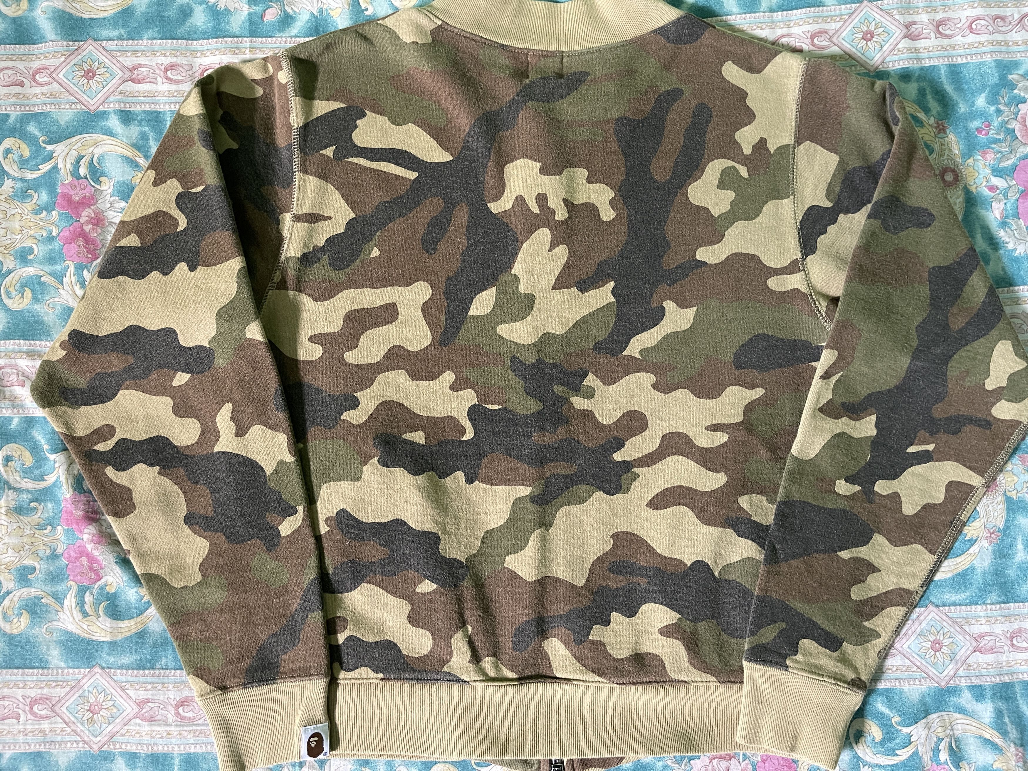 Bape Woodland Camo Sweat Jacket Size US XS / EU 42 / 0 - 4 Thumbnail