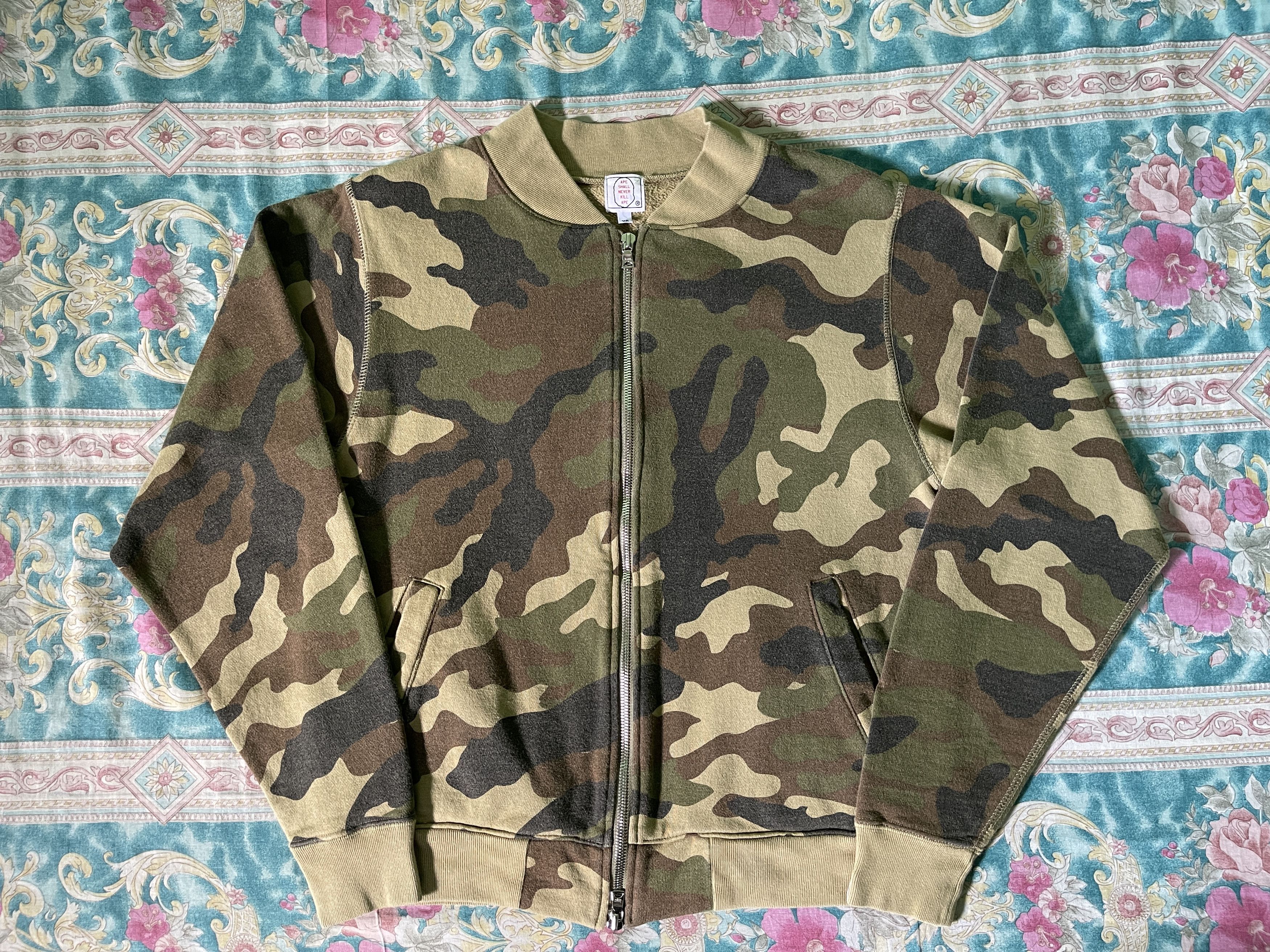 Bape Woodland Camo Sweat Jacket Size US XS / EU 42 / 0 - 1 Thumbnail