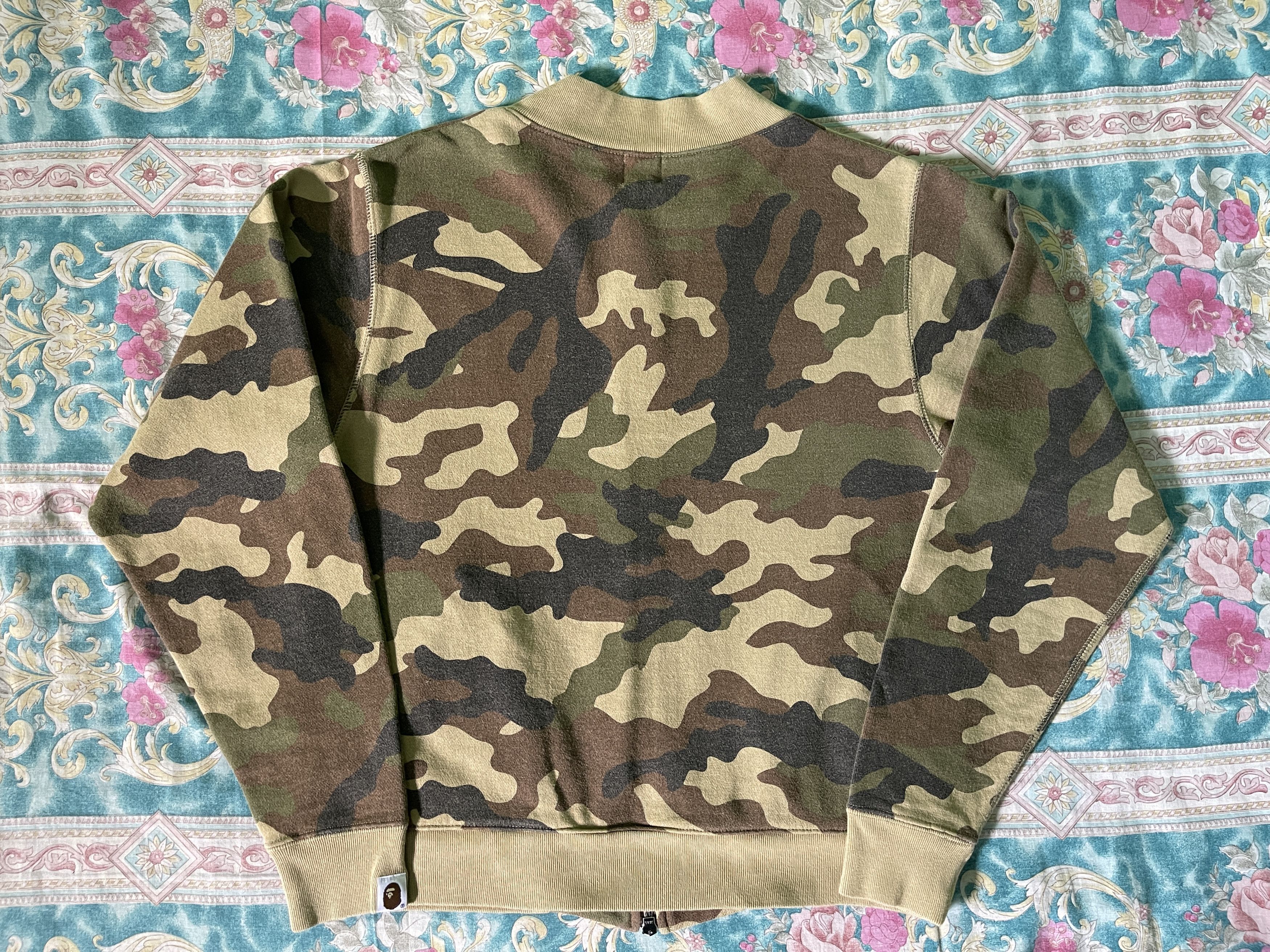 Bape Woodland Camo Sweat Jacket Size US XS / EU 42 / 0 - 3 Thumbnail