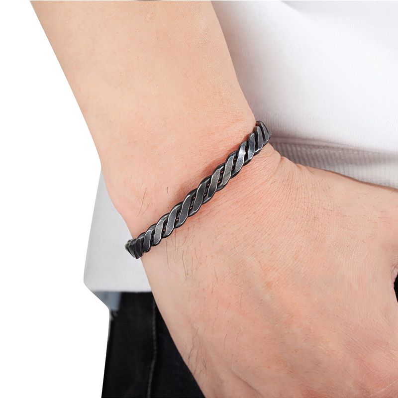 Jewelry 316L Stainless Steel Bangle Bracelet Size ONE SIZE - 3 Thumbnail