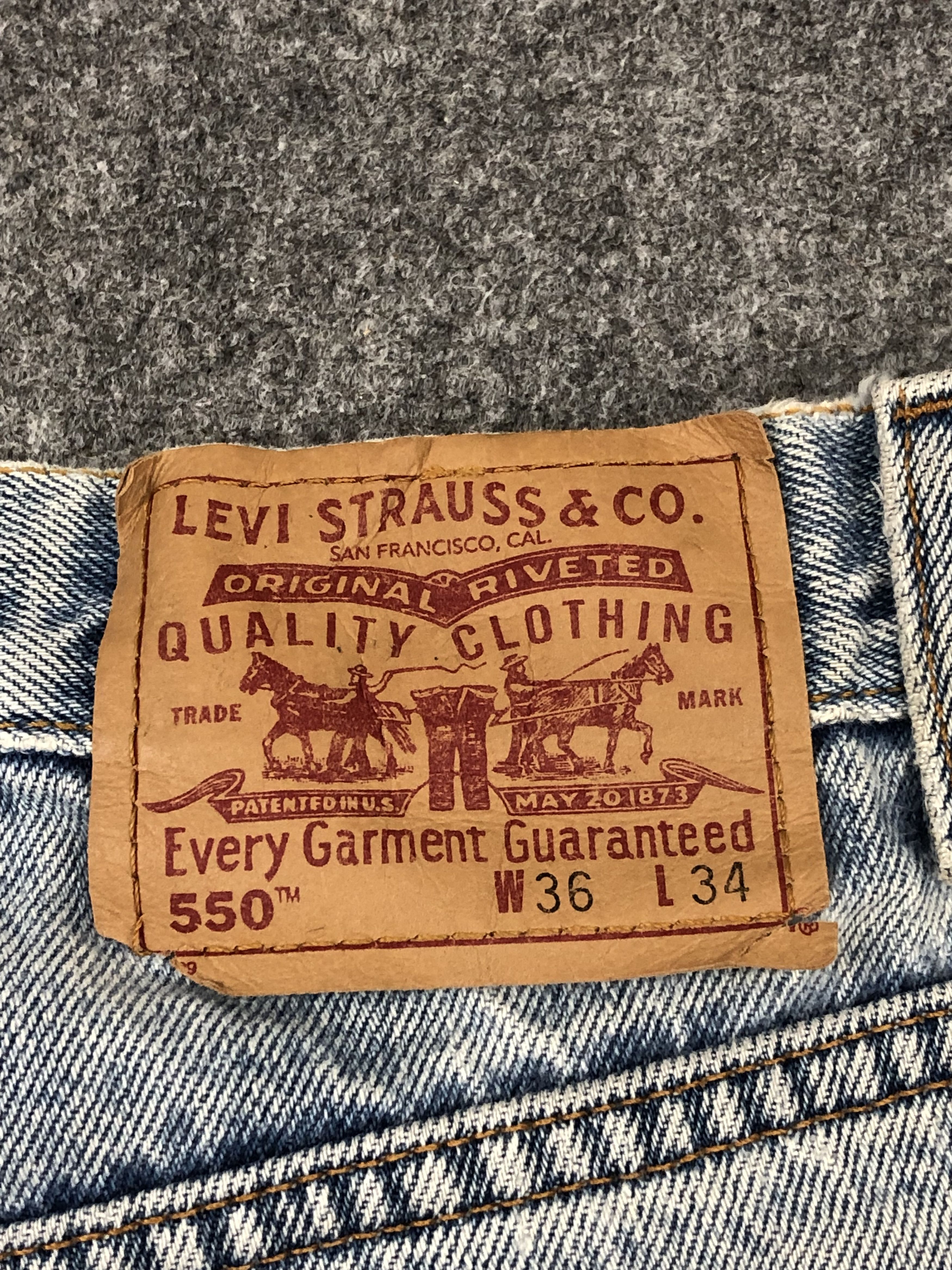 Levi's × Vintage Vintage Levis 550 Faded Blue Jeans DP1584 Size US 36 / EU 52 - 5 Thumbnail