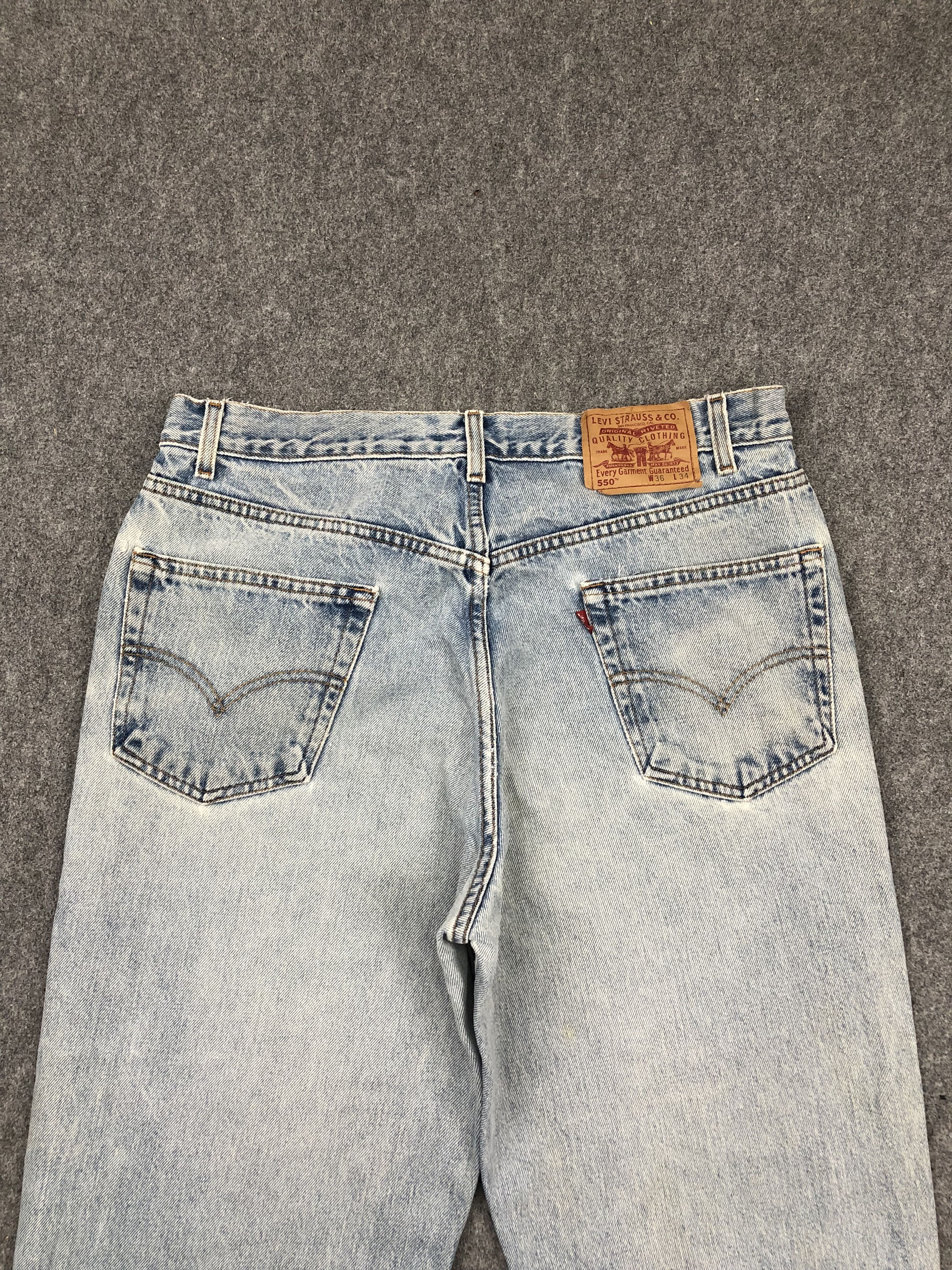 Levi's × Vintage Vintage Levis 550 Faded Blue Jeans DP1584 Size US 36 / EU 52 - 4 Thumbnail