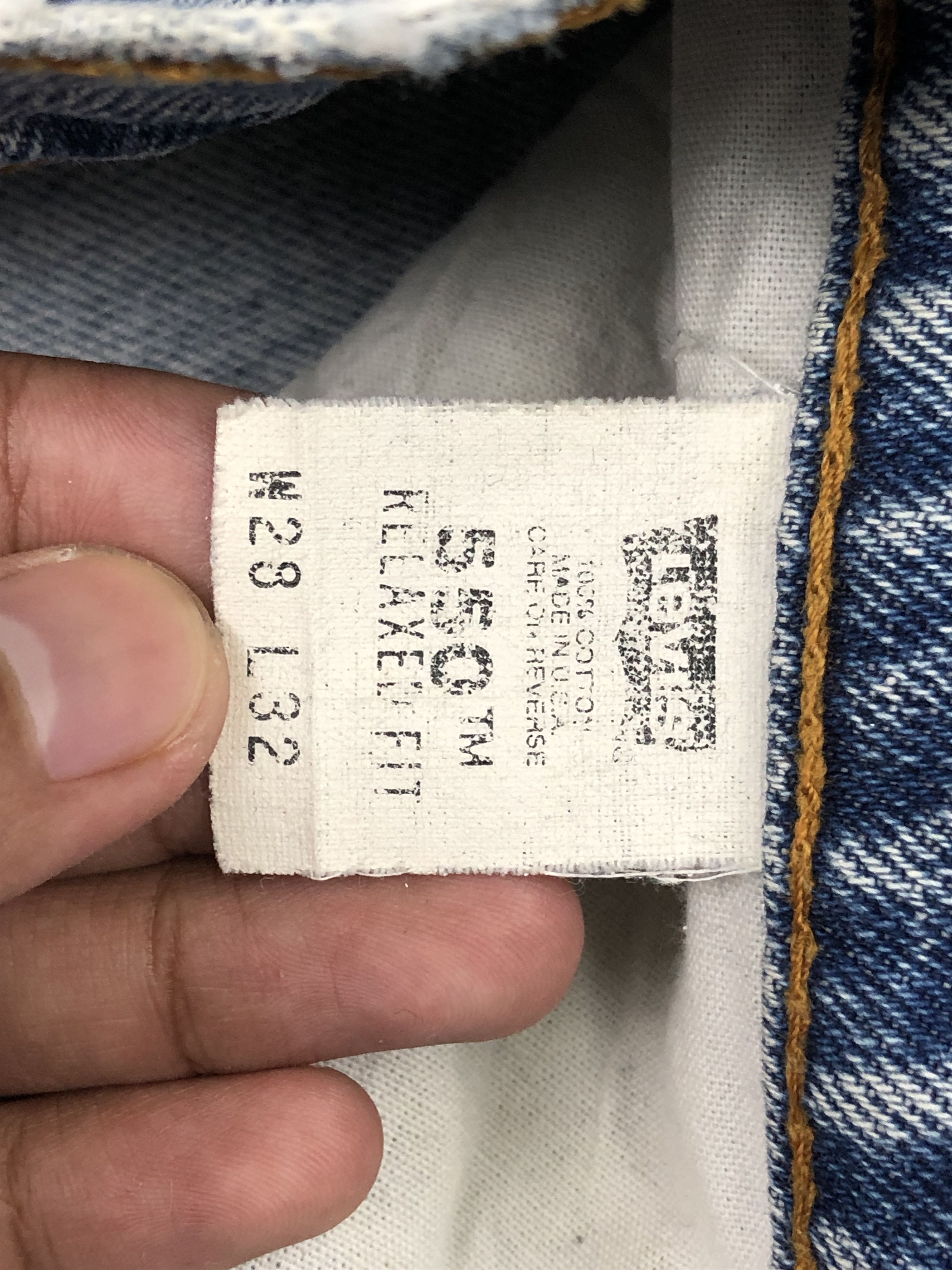 Levi's × Vintage Vintage 90s Levis 550 Faded Blue Jeans Size US 28 / EU 44 - 6 Thumbnail
