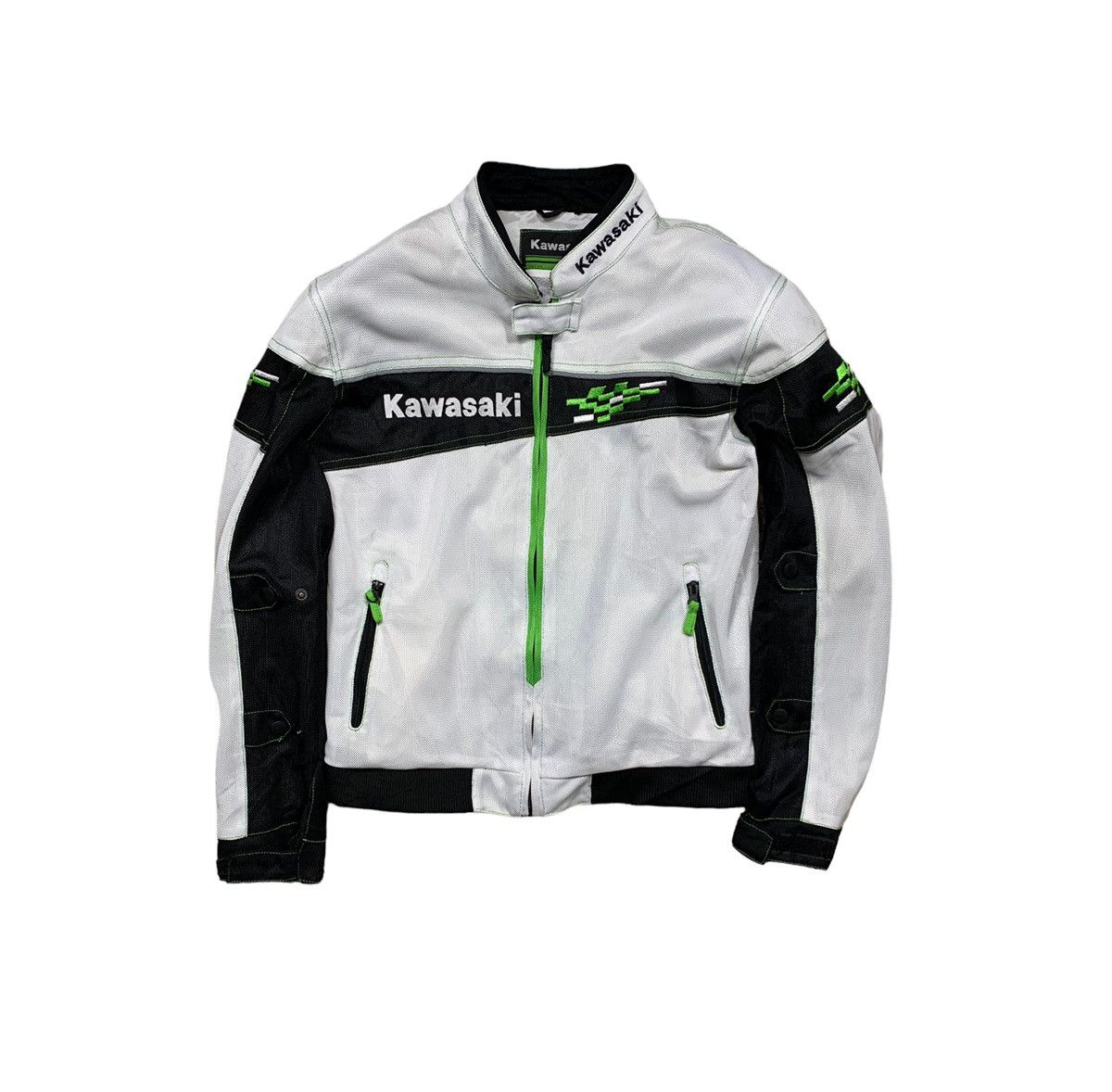 Japanese Brand × Vintage Rare Kawasaki Rider Naked Jacket Embroidered Logo Size US M / EU 48-50 / 2 - 1 Thumbnail