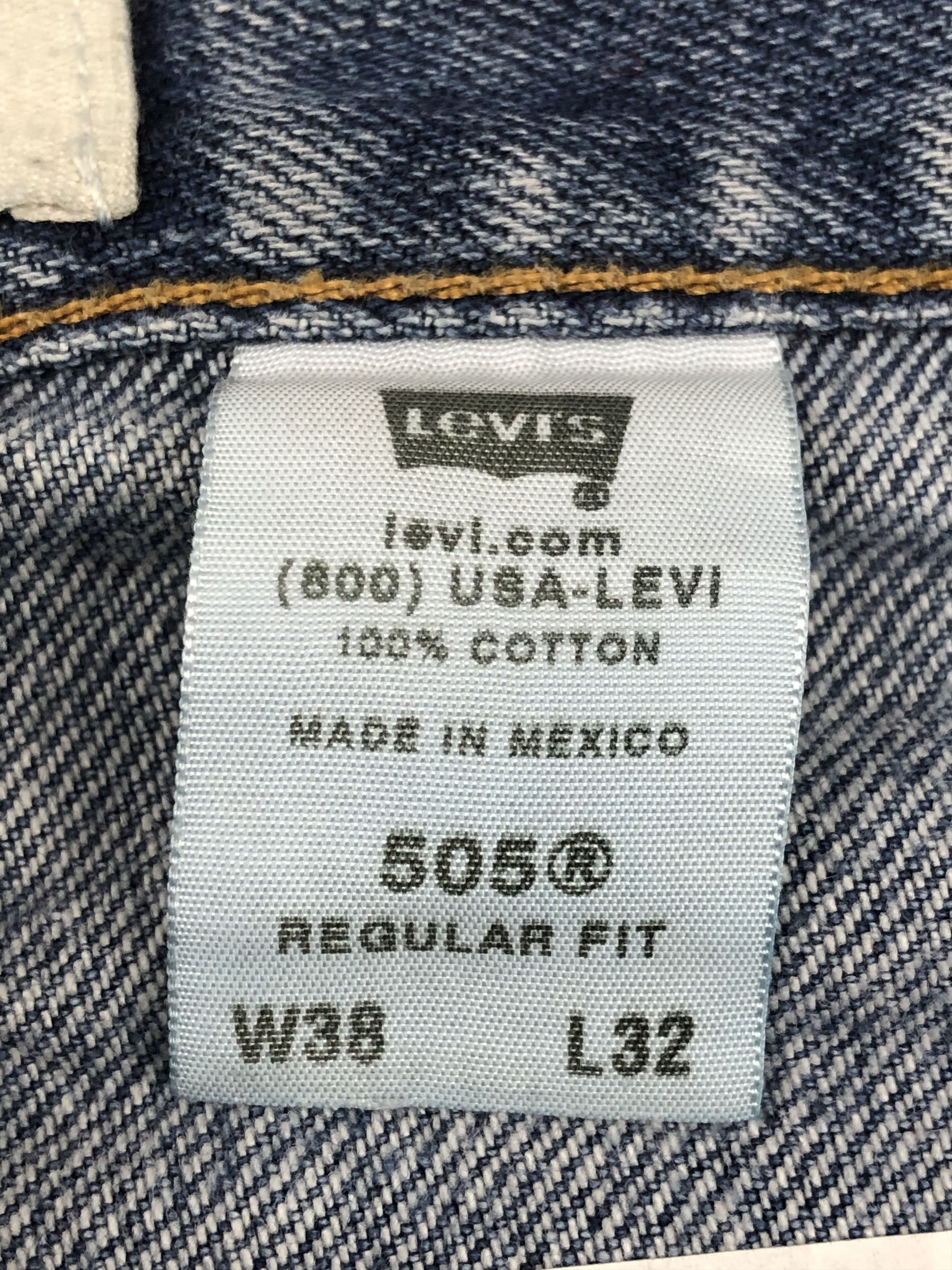 Levi's Vintage Levis 505 Faded blue Jeans DP1589 Size US 37 - 8 Thumbnail