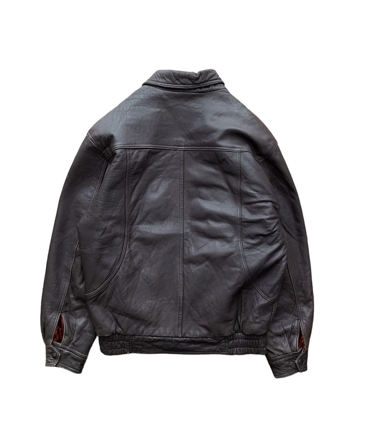 Japanese Brand Rare D'Homme Brown Leather Jacket Leather Size US M / EU 48-50 / 2 - 8 Thumbnail