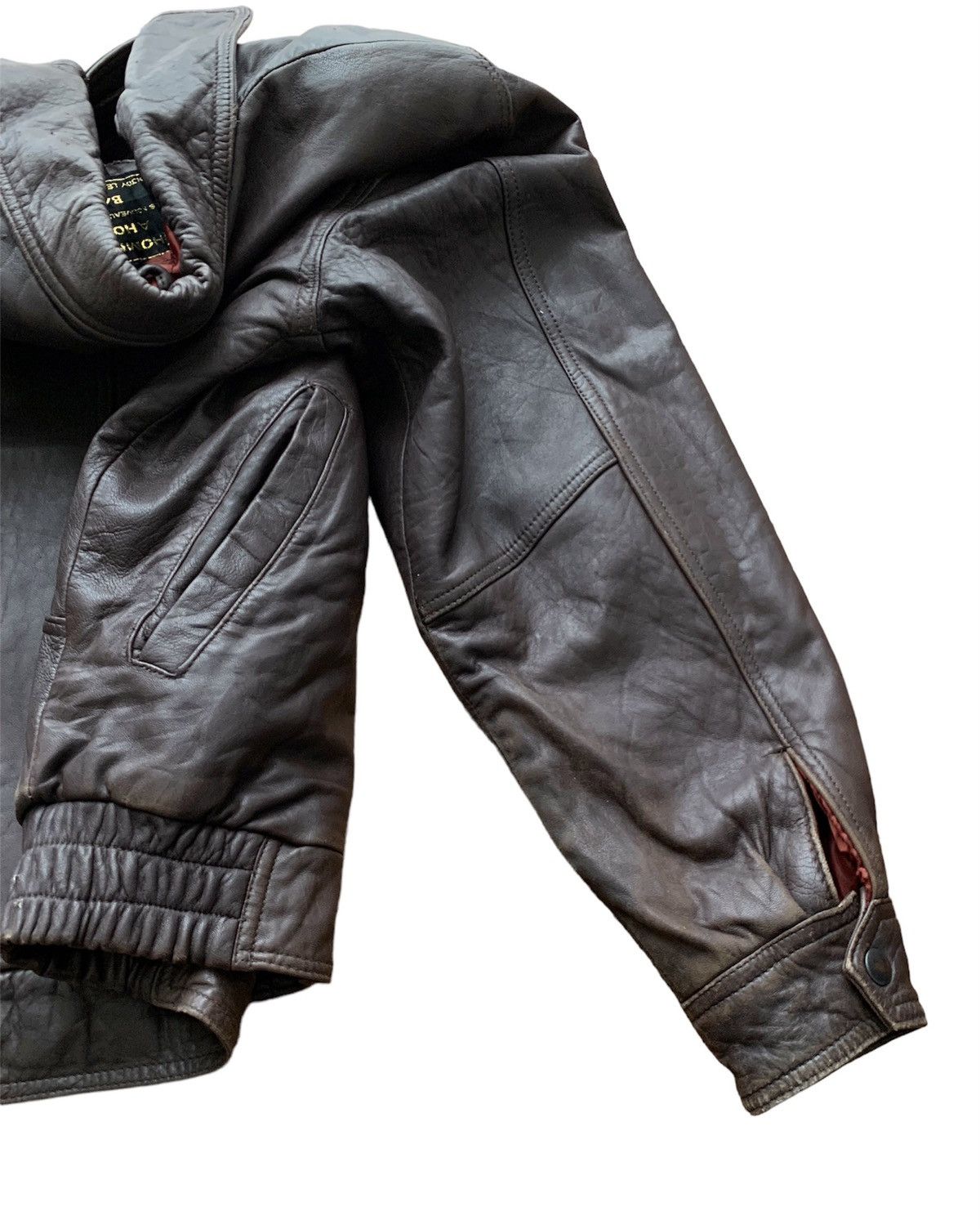 Japanese Brand Rare D'Homme Brown Leather Jacket Leather Size US M / EU 48-50 / 2 - 9 Thumbnail