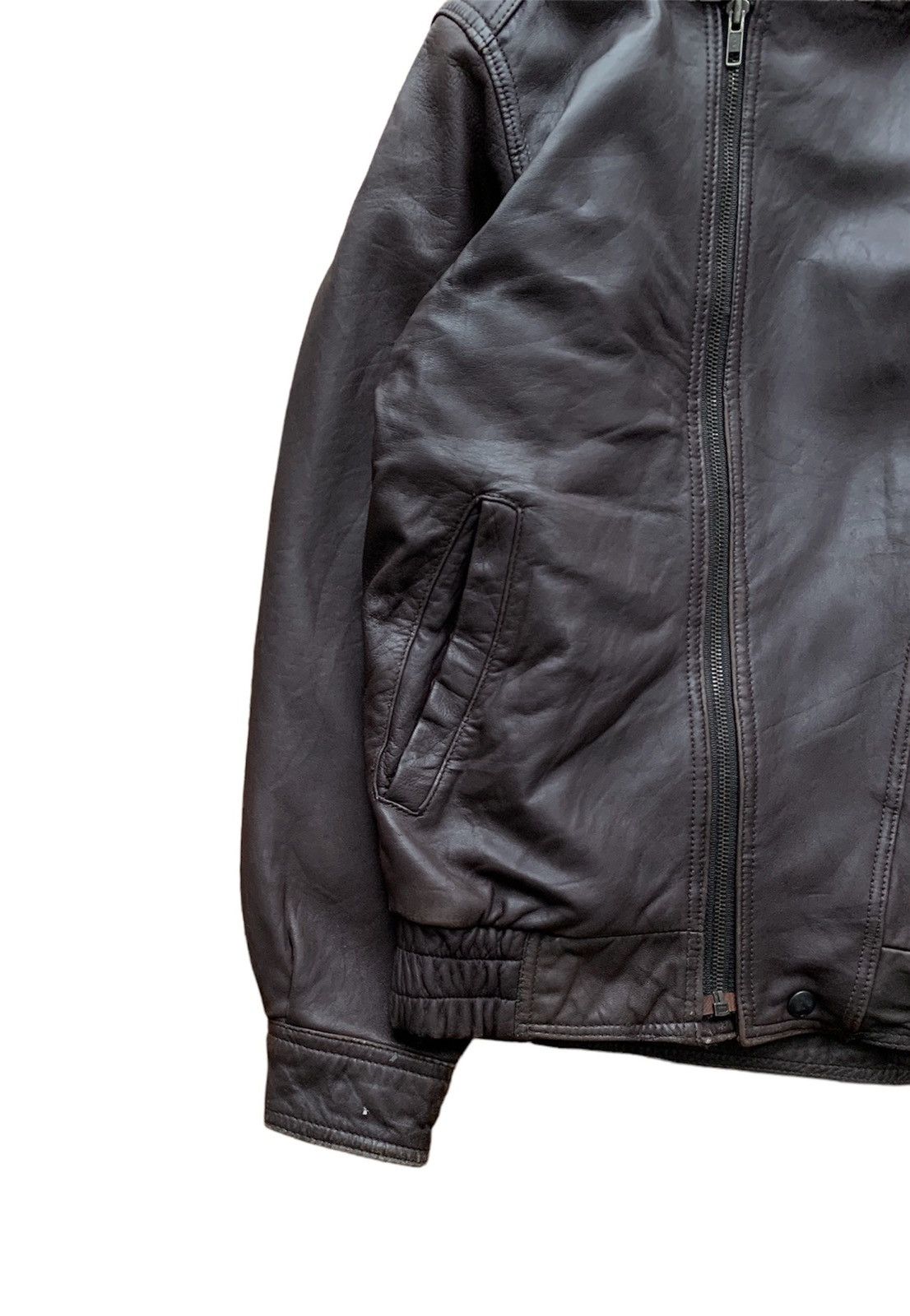 Japanese Brand Rare D'Homme Brown Leather Jacket Leather Size US M / EU 48-50 / 2 - 3 Thumbnail